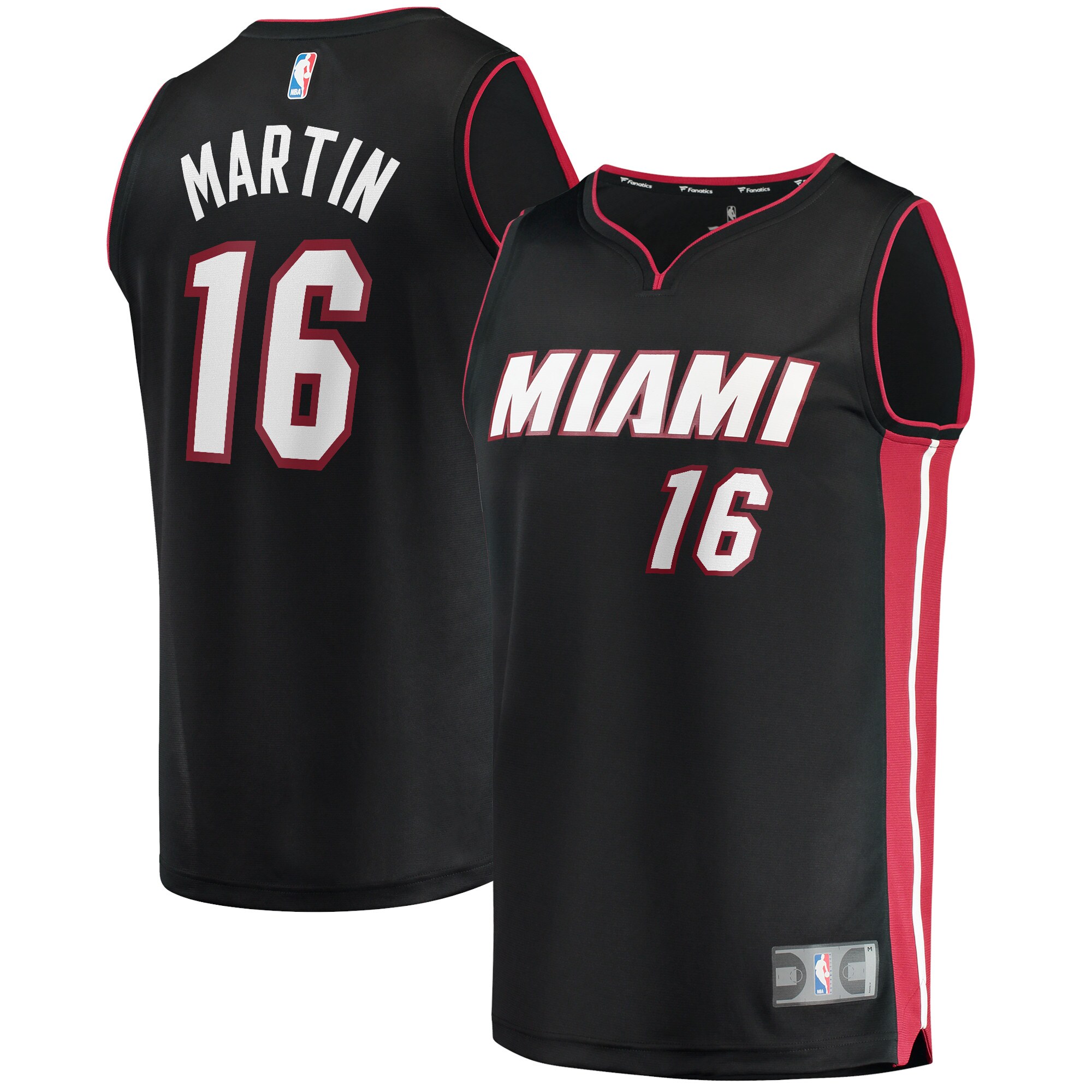 Caleb Martin Miami Heat Fanatics 2021\/22 Fast Break Replica Jersey - Icon Edition - Black
