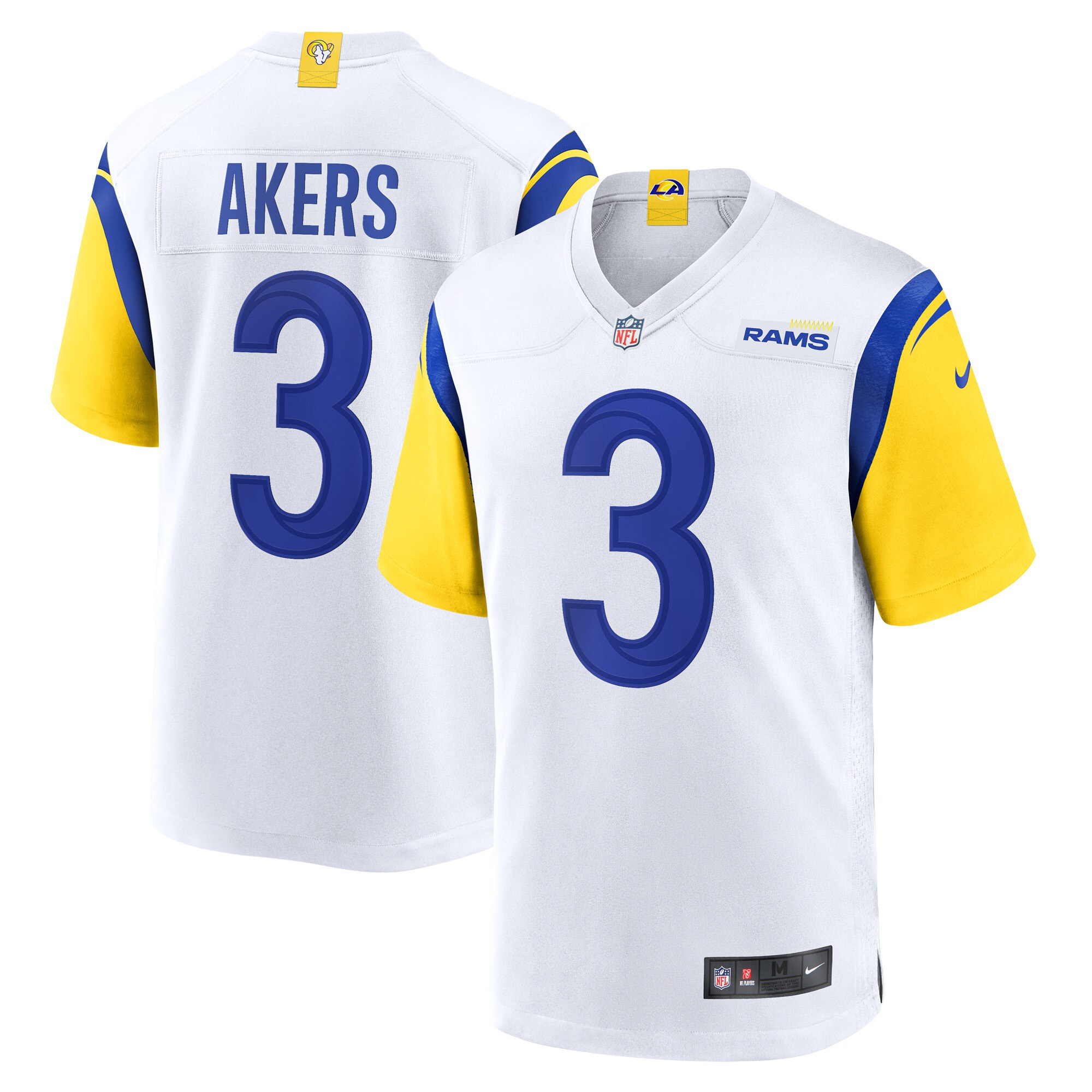 Cam Akers Los Angeles Rams Game Jersey - White
