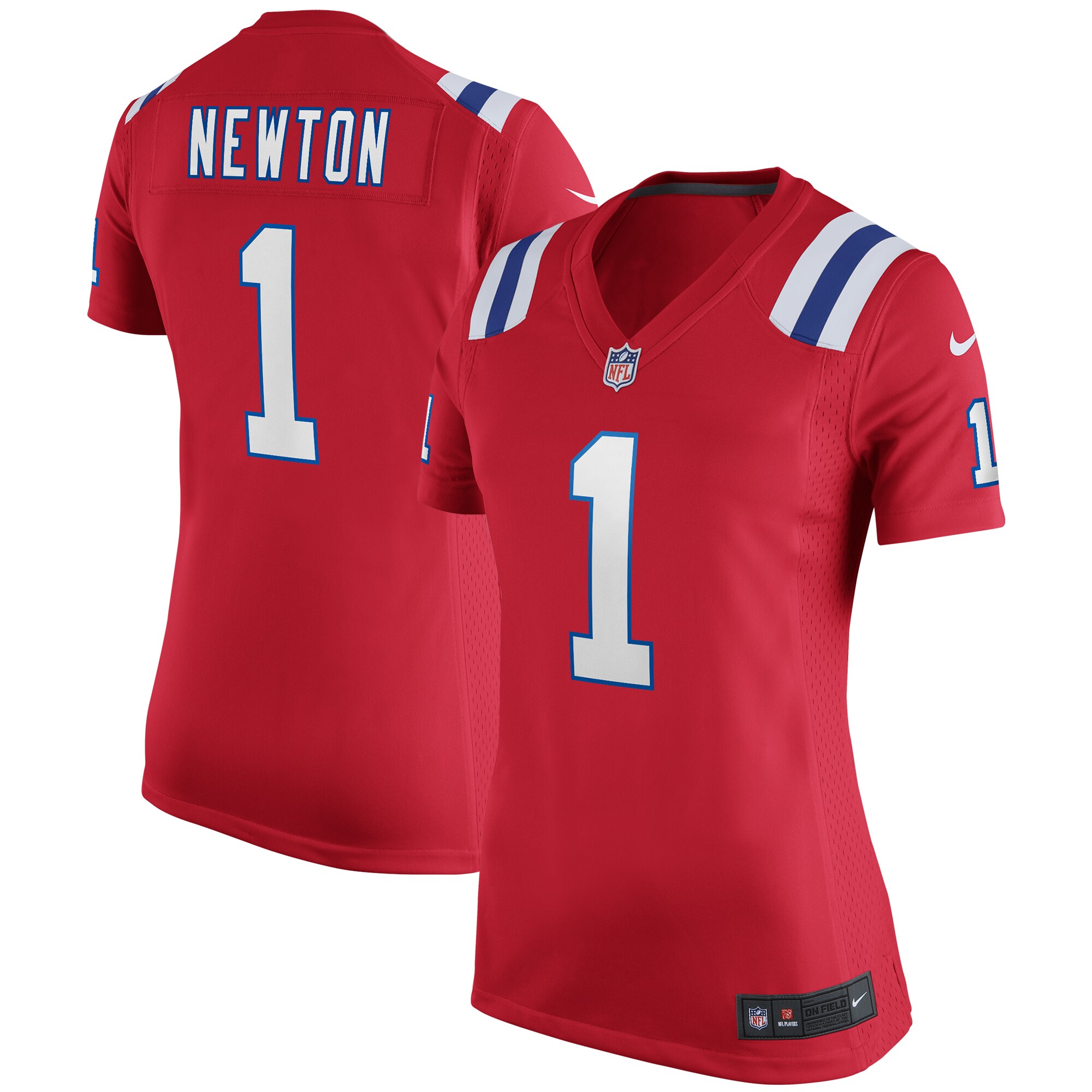 Cam Newton New England Patriots Women's Alternate Game Jersey - Red