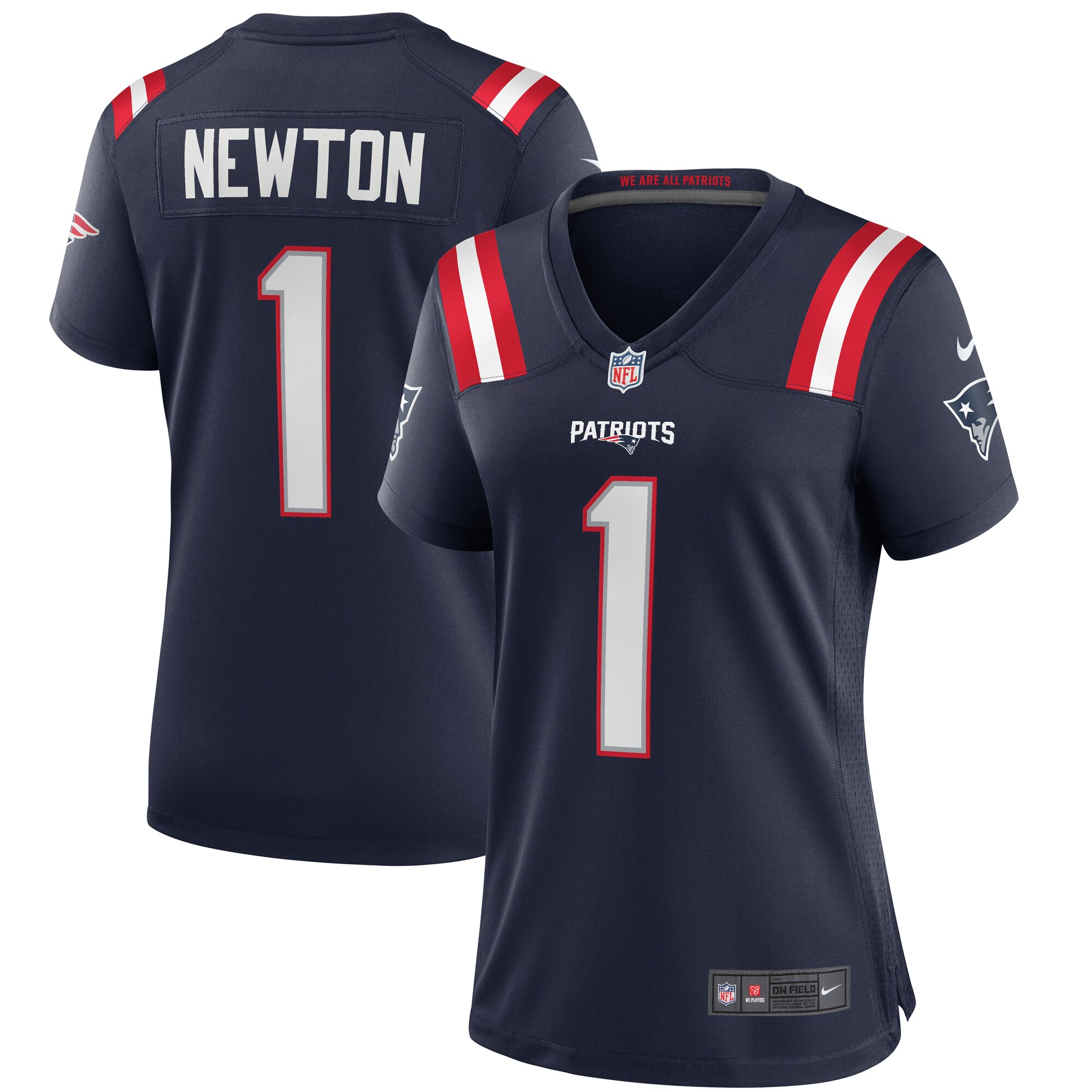 Cam Newton New England Patriots Women's Game Jersey - Navy