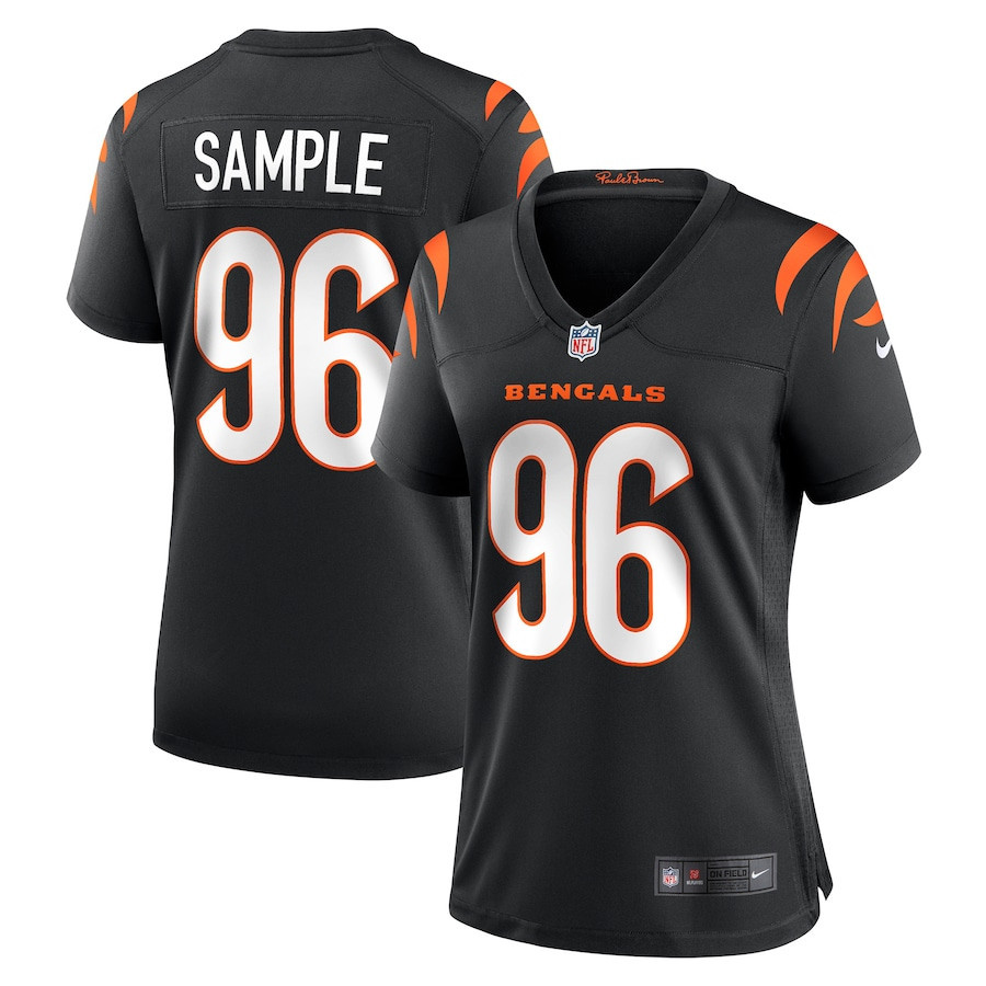Cam Sample 96 Cincinnati Bengals Women Game Jersey - Black