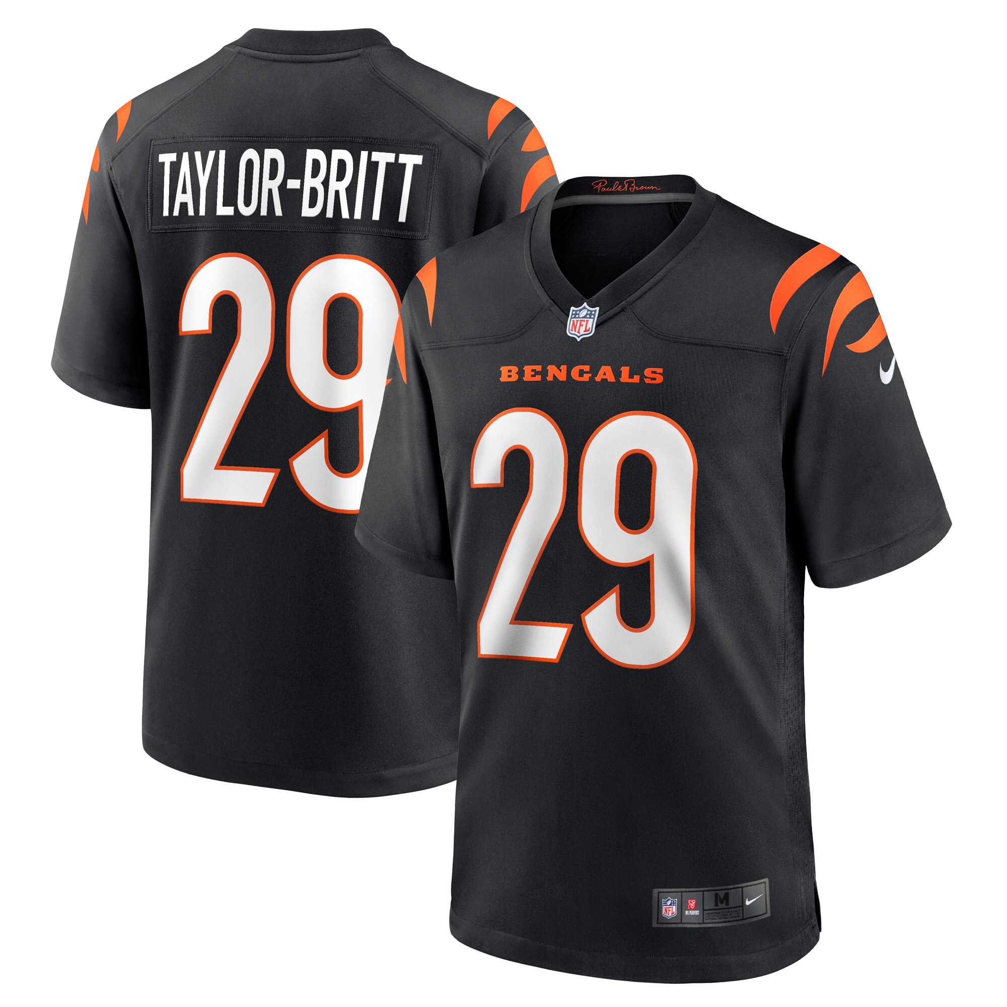 Cam Taylor-Britt Cincinnati Bengals Game Player Jersey - Black