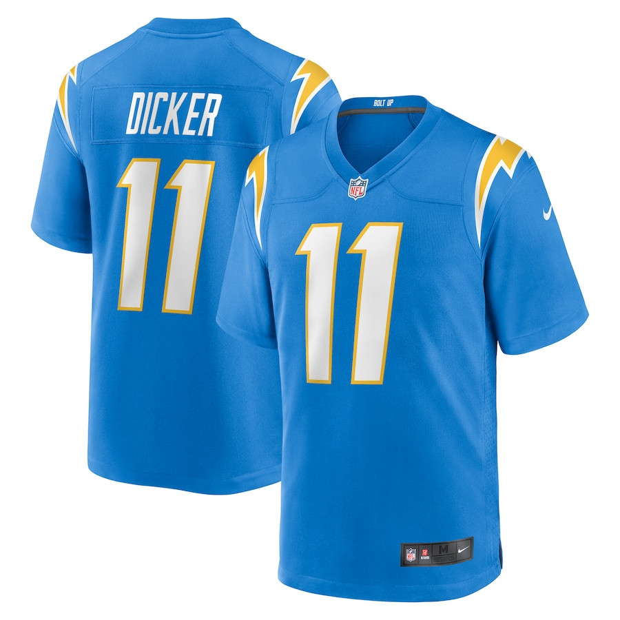 Cameron Dicker 11 Los Angeles Chargers Men Game Jersey - Powder Blue