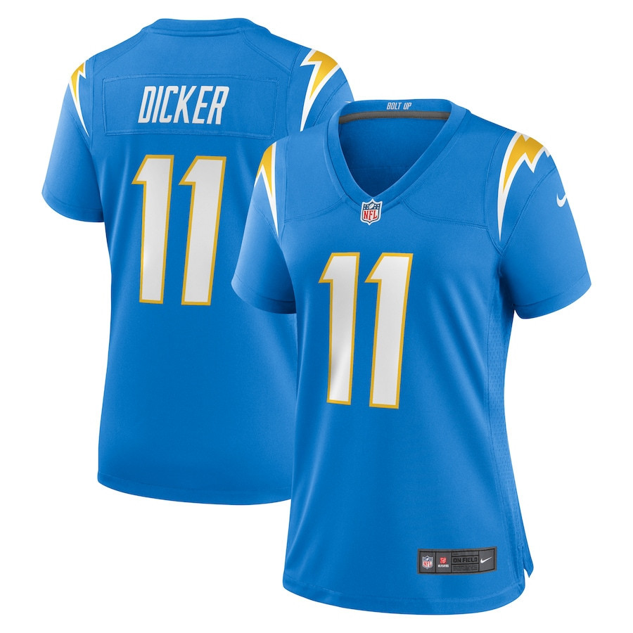 Cameron Dicker 11 Los Angeles Chargers Women Game Jersey - Powder Blue