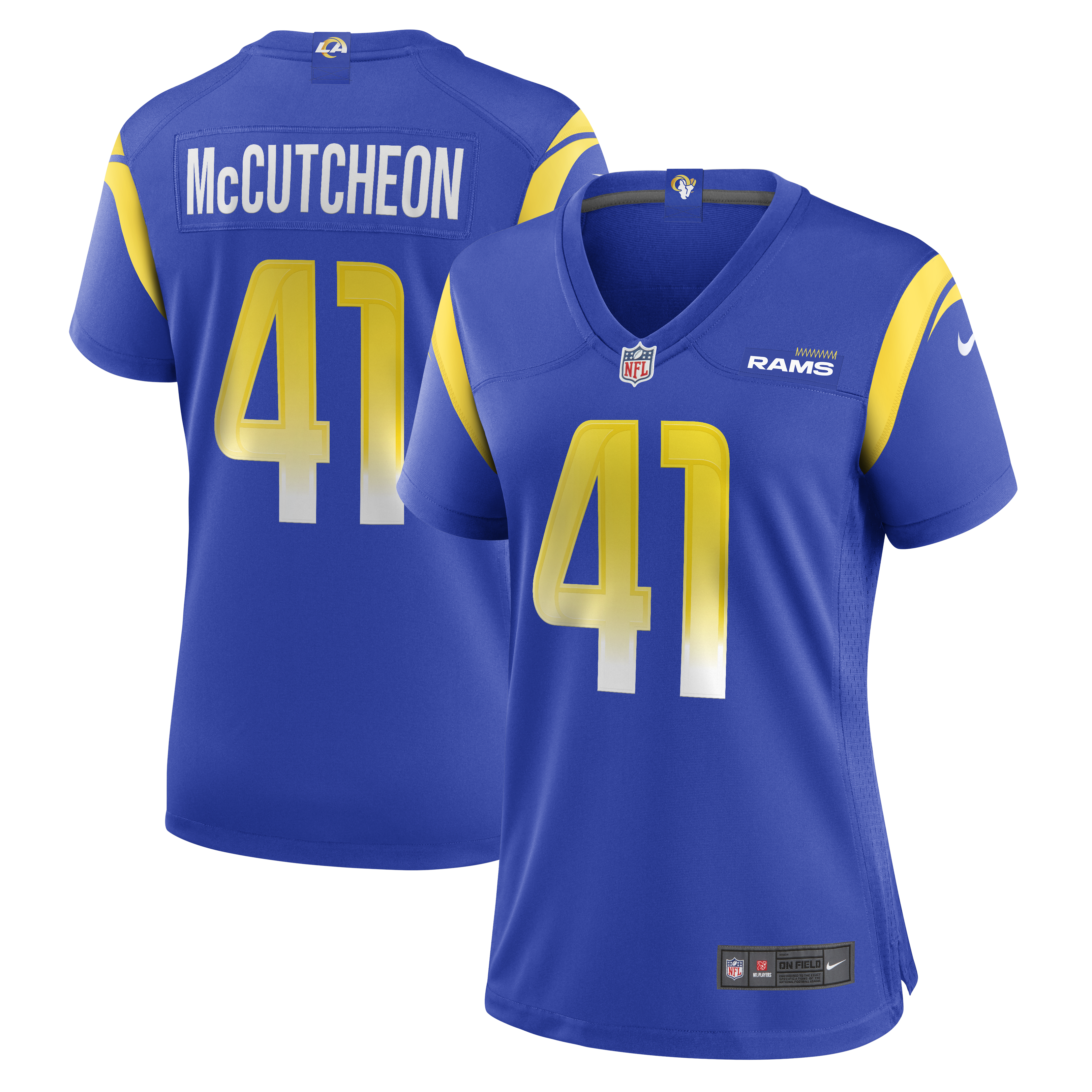 Cameron McCutcheon Los Angeles Rams Women's Game Jersey - Royal