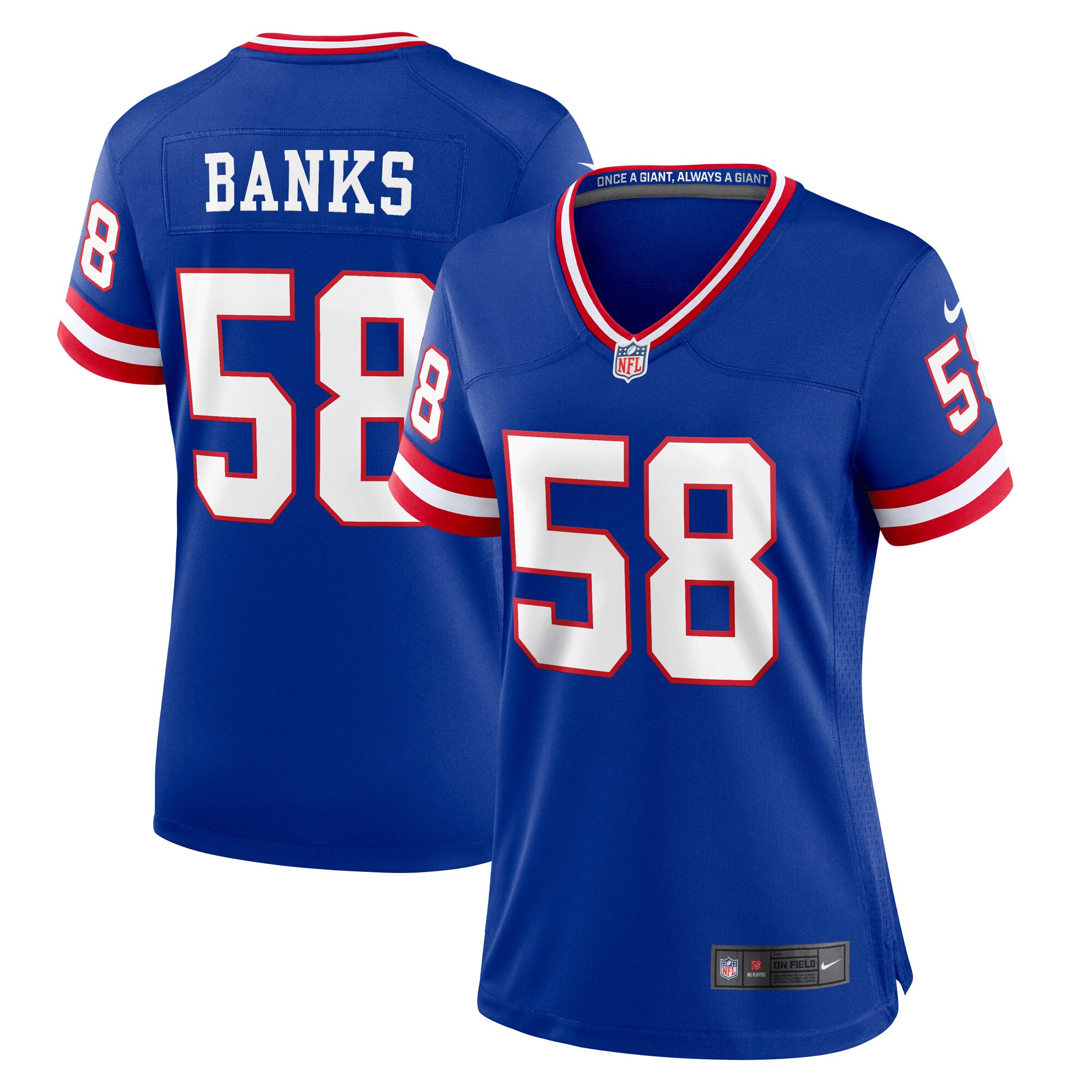 Carl Banks New York Giants Women's Classic Retired Player Game Jersey - Royal