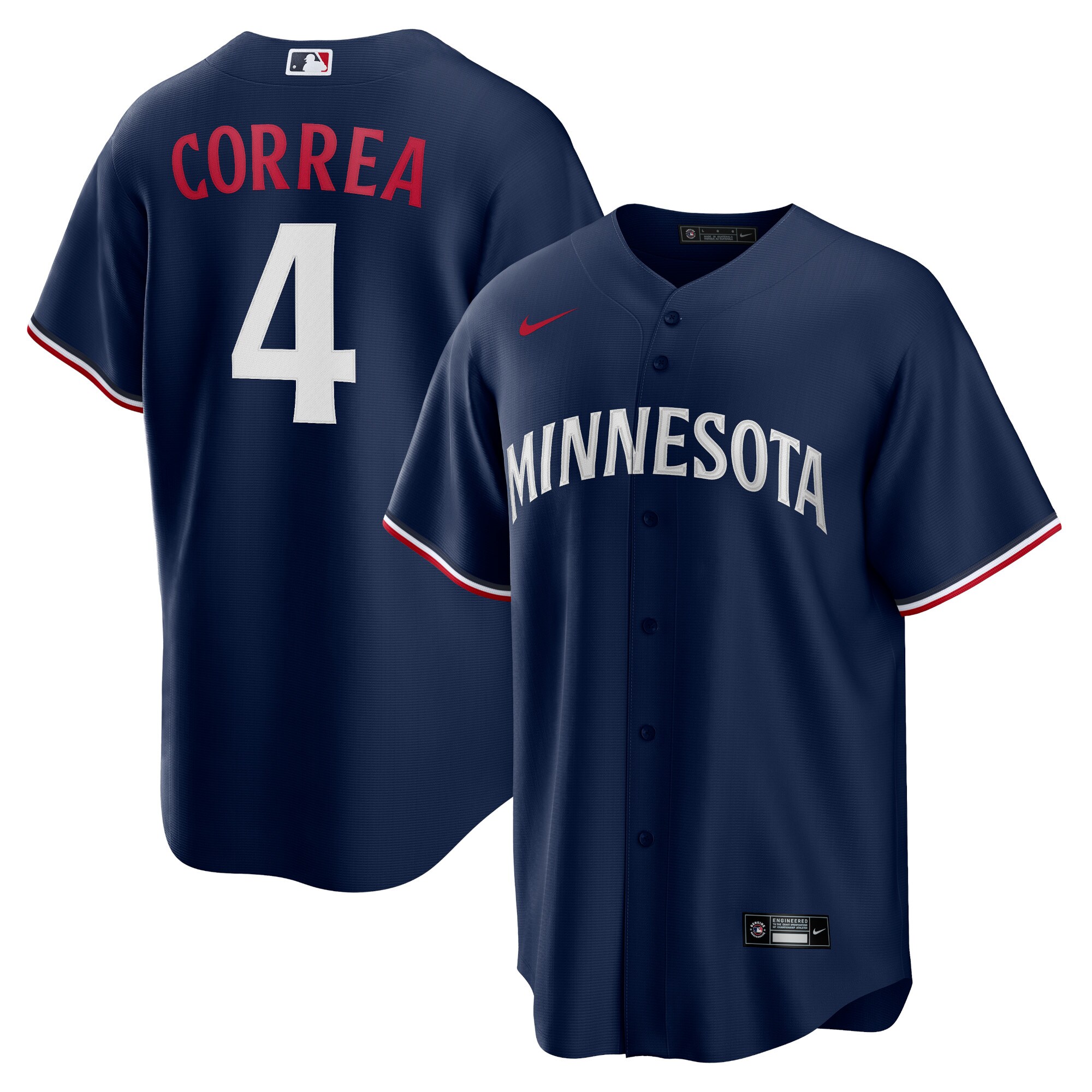 Carlos Correa Minnesota Twins Alternate Replica Player Jersey - Navy