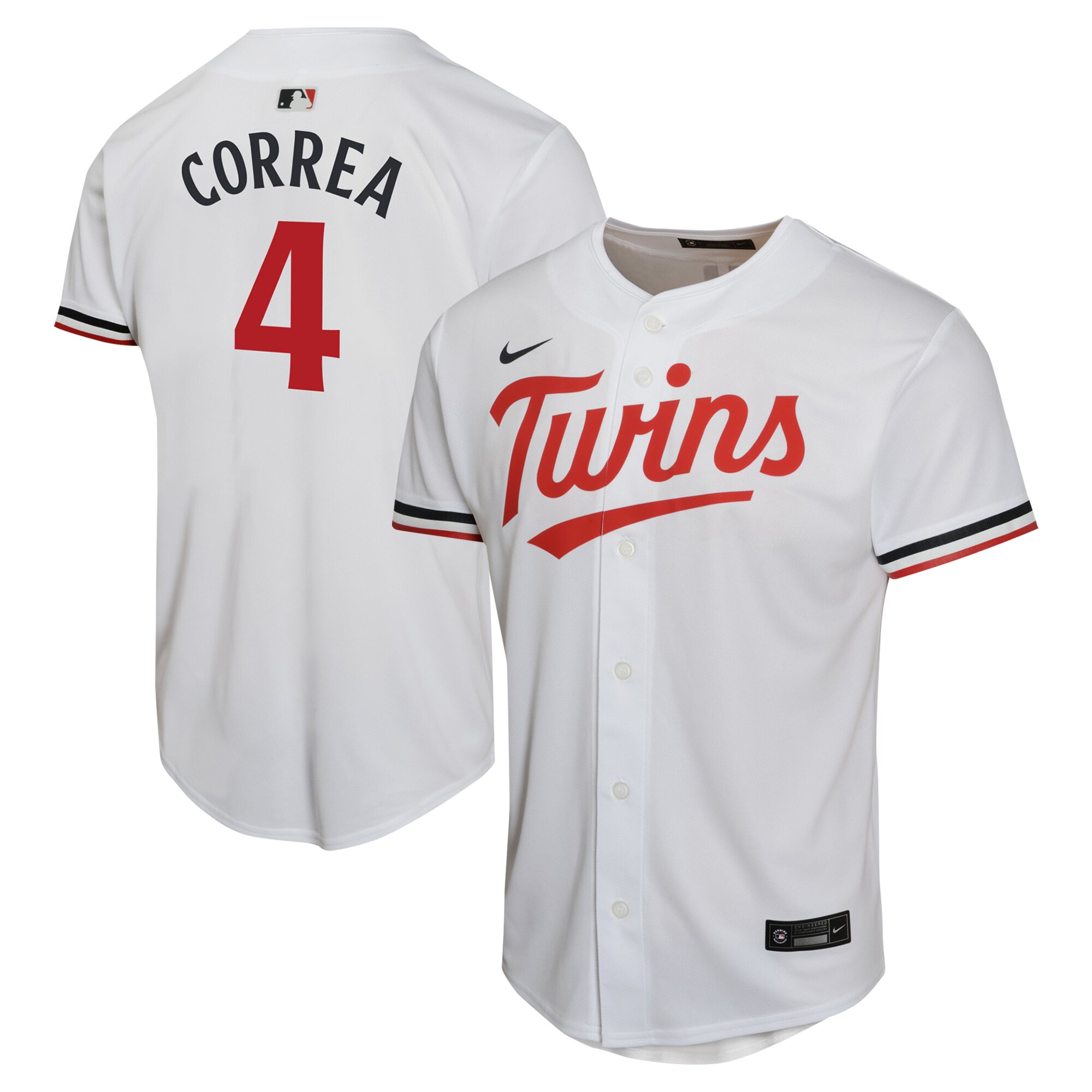 Carlos Correa Minnesota Twins Youth Home Game Player Jersey - White