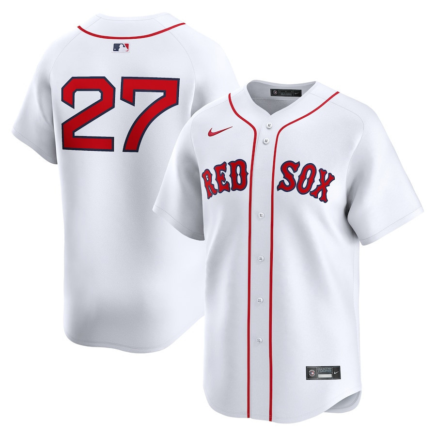 Carlton Fisk 27 Boston Red Sox Home Limited Player Men Jersey - White