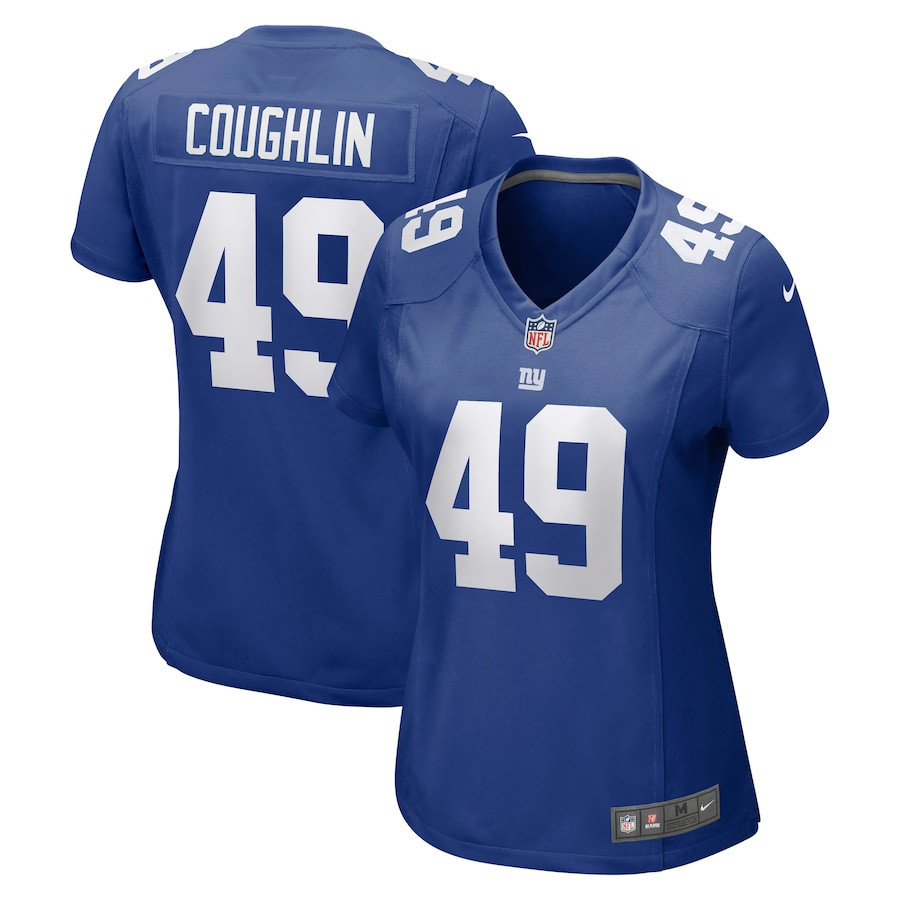Carter Coughlin 49 New York Giants Women Game Jersey - Royal