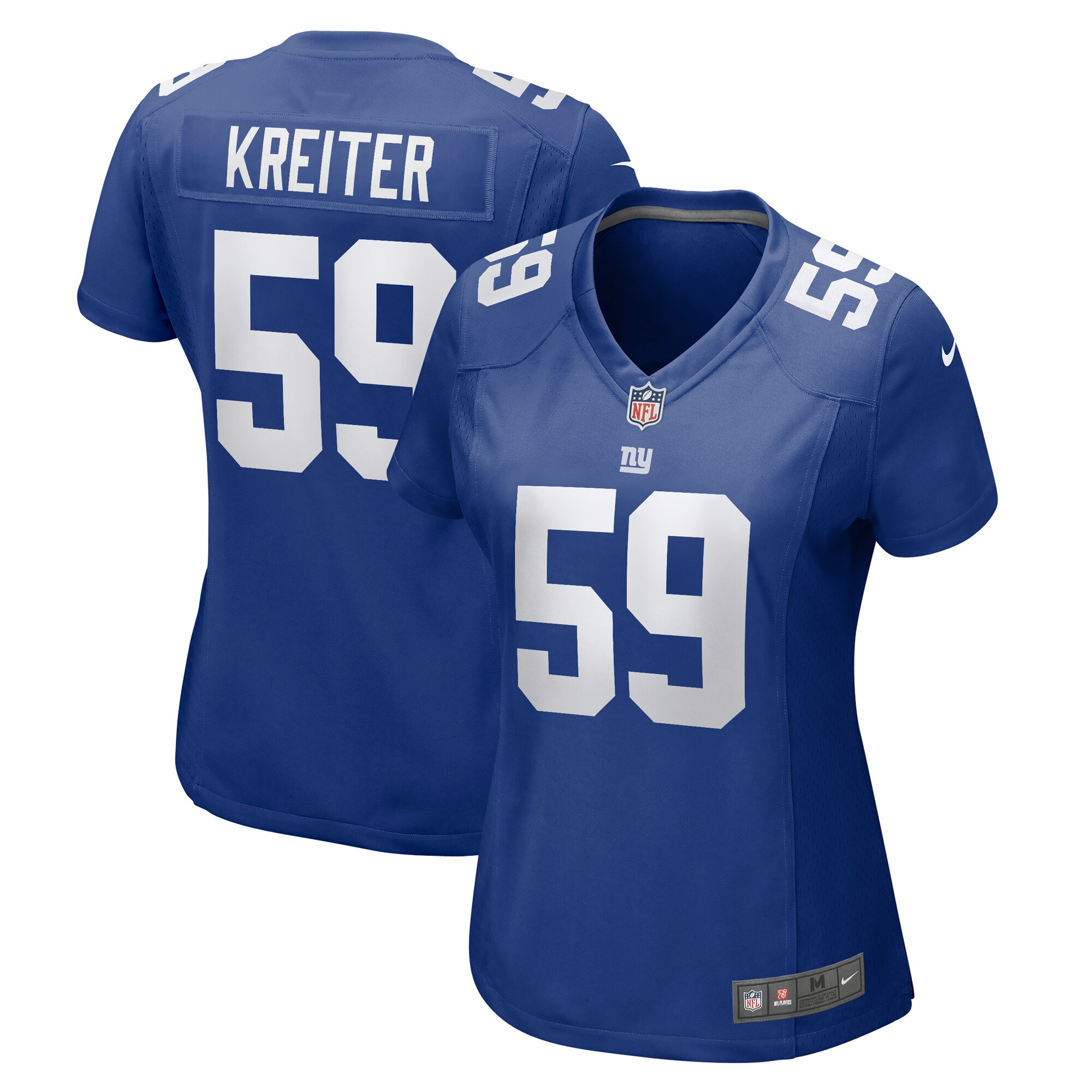 Casey Kreiter New York Giants Women's Team Game Jersey - Royal