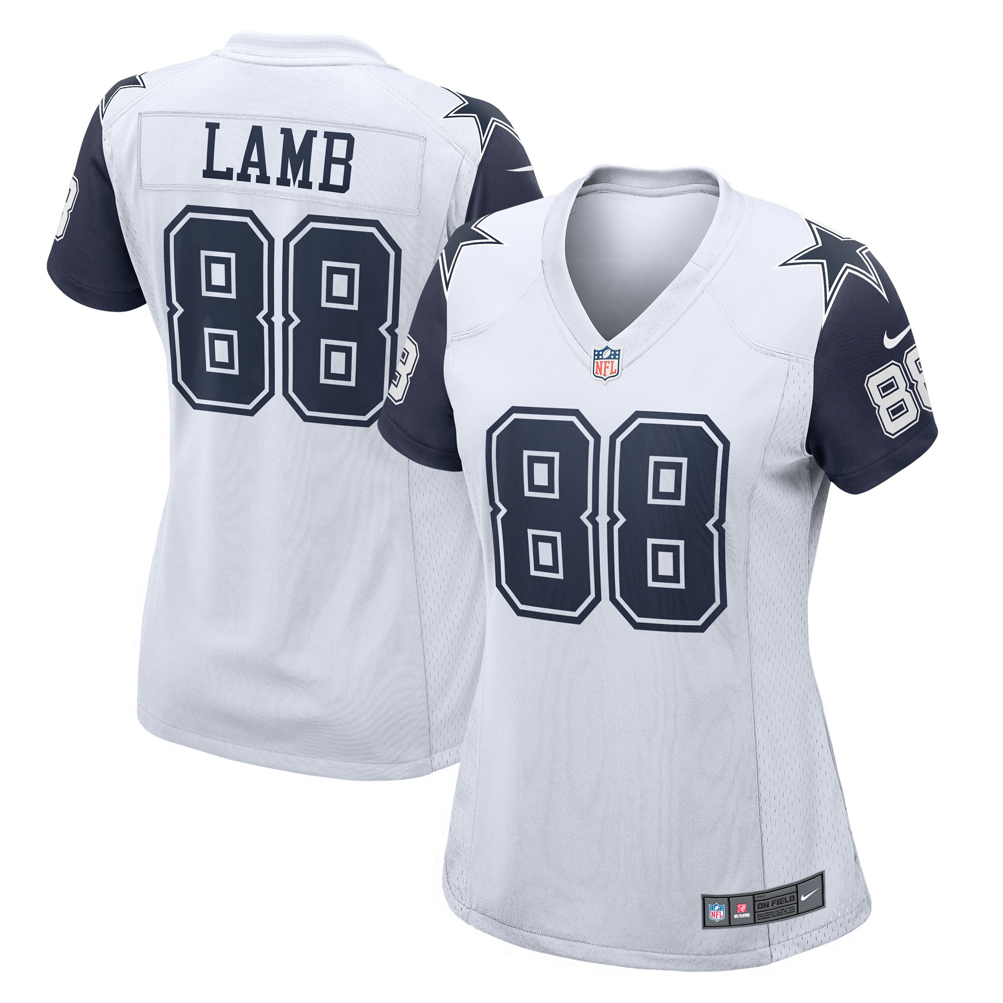 CeeDee Lamb Dallas Cowboys Women's 2nd Alternate Game Jersey - White
