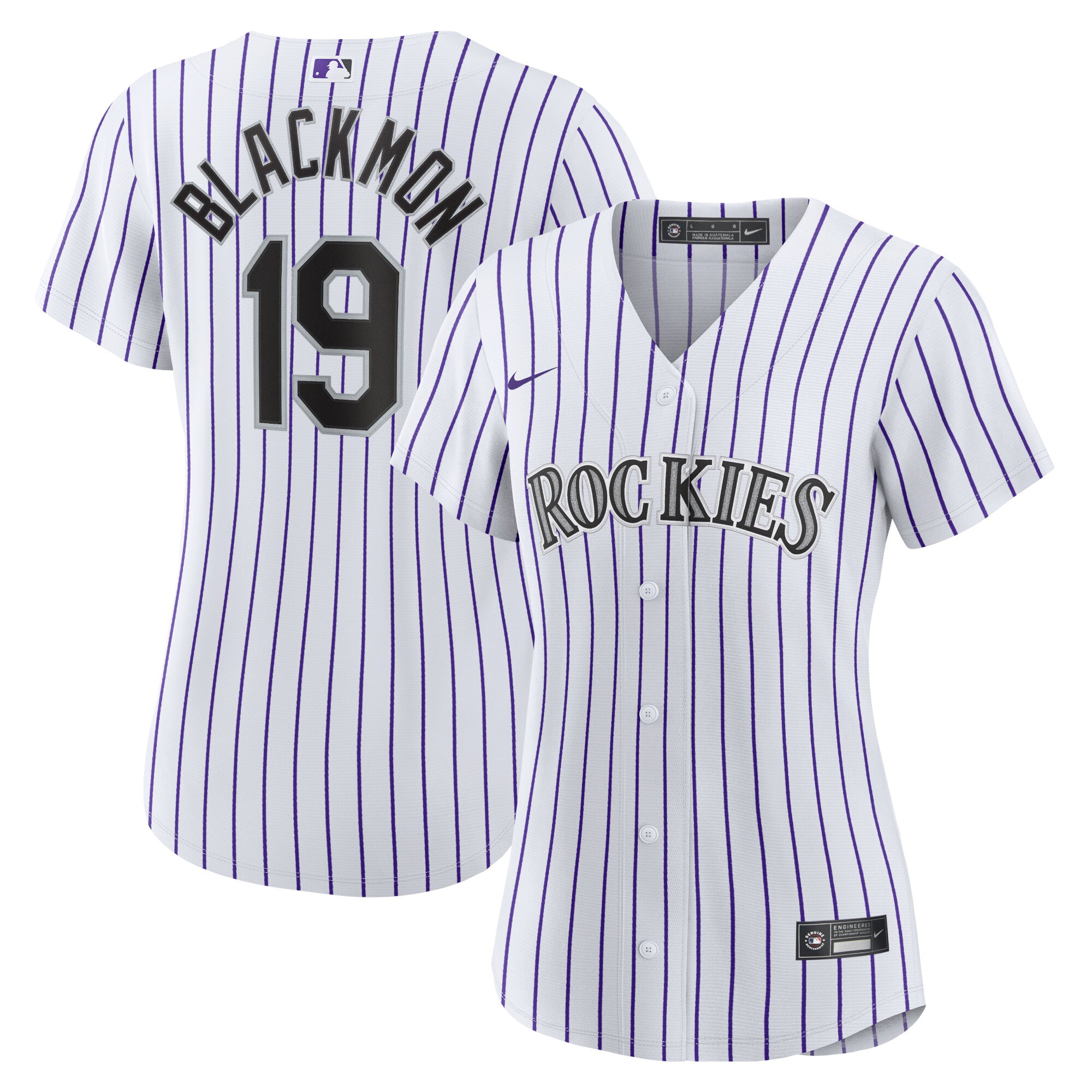 Charlie Blackmon Colorado Rockies Women's Home Replica Player Jersey - White