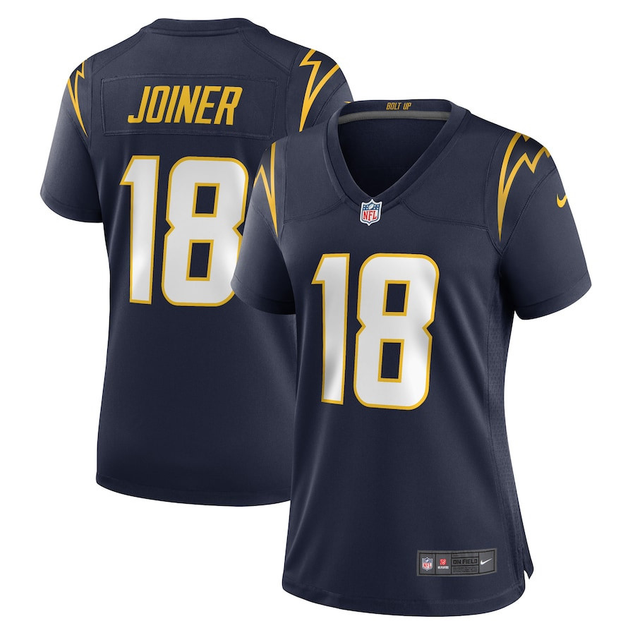 Charlie Joiner 18 Los Angeles Chargers Women Retired Jersey - Navy