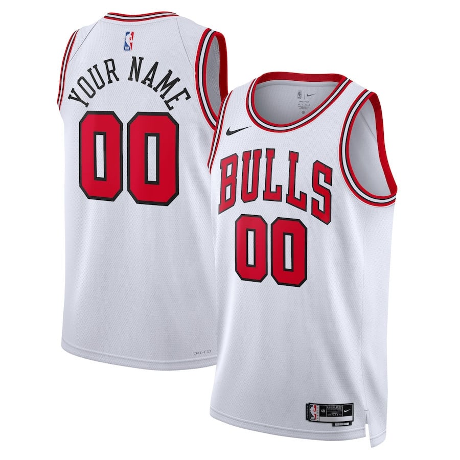 Chicago Bulls 2023/24 Association Swingman Custom Men Jersey - White