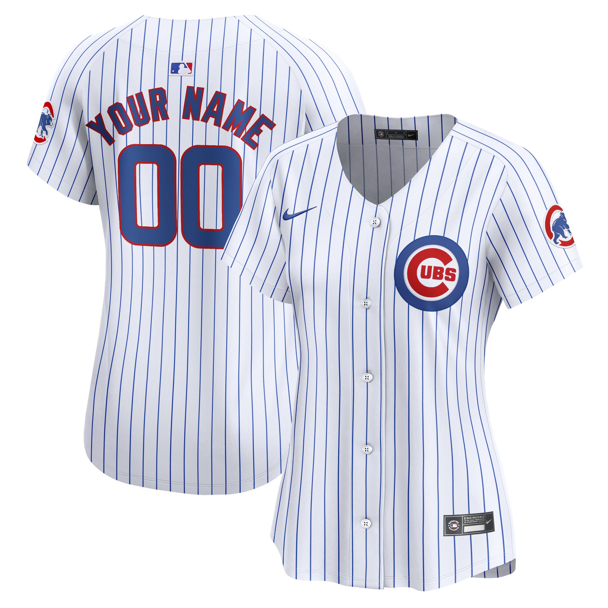 Chicago Cubs Women's Home Limited Custom Jersey - White
