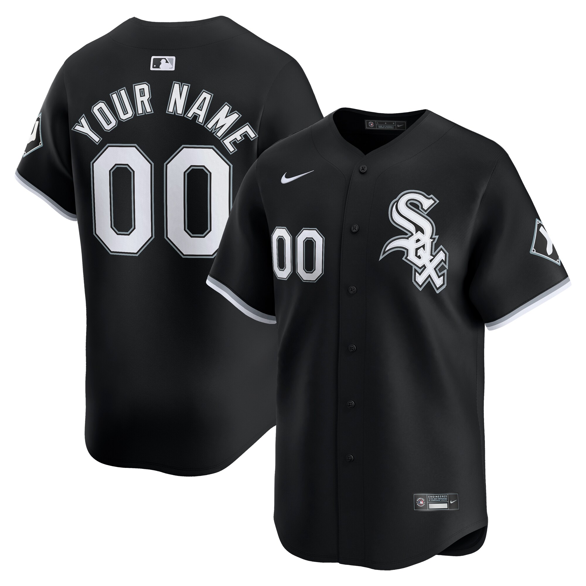 Chicago White Sox Alternate Limited Custom Jersey\u00c2\u00a0\u00e2\u20ac\u201c Black