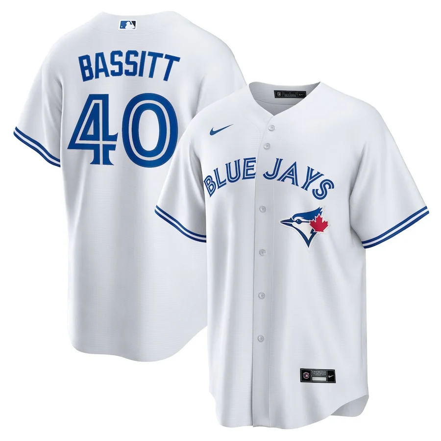 Chris Bassitt 40 Toronto Blue Jays Home Men Jersey - White