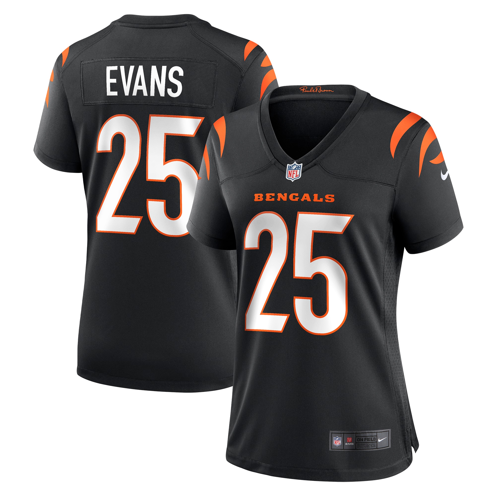 Chris Evans Cincinnati Bengals Women's Game Jersey - Black