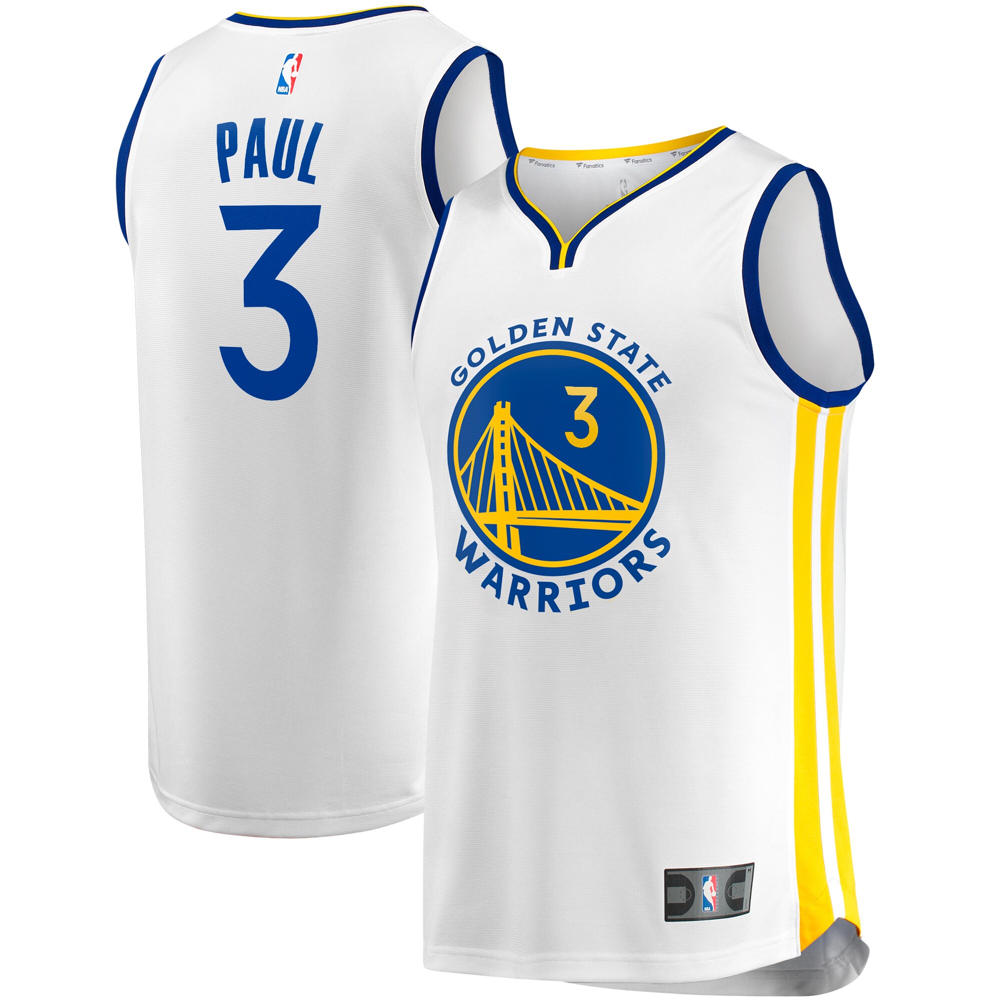 Chris Paul Golden State Warriors Fanatics Fast Break Player Jersey - Association Edition - White