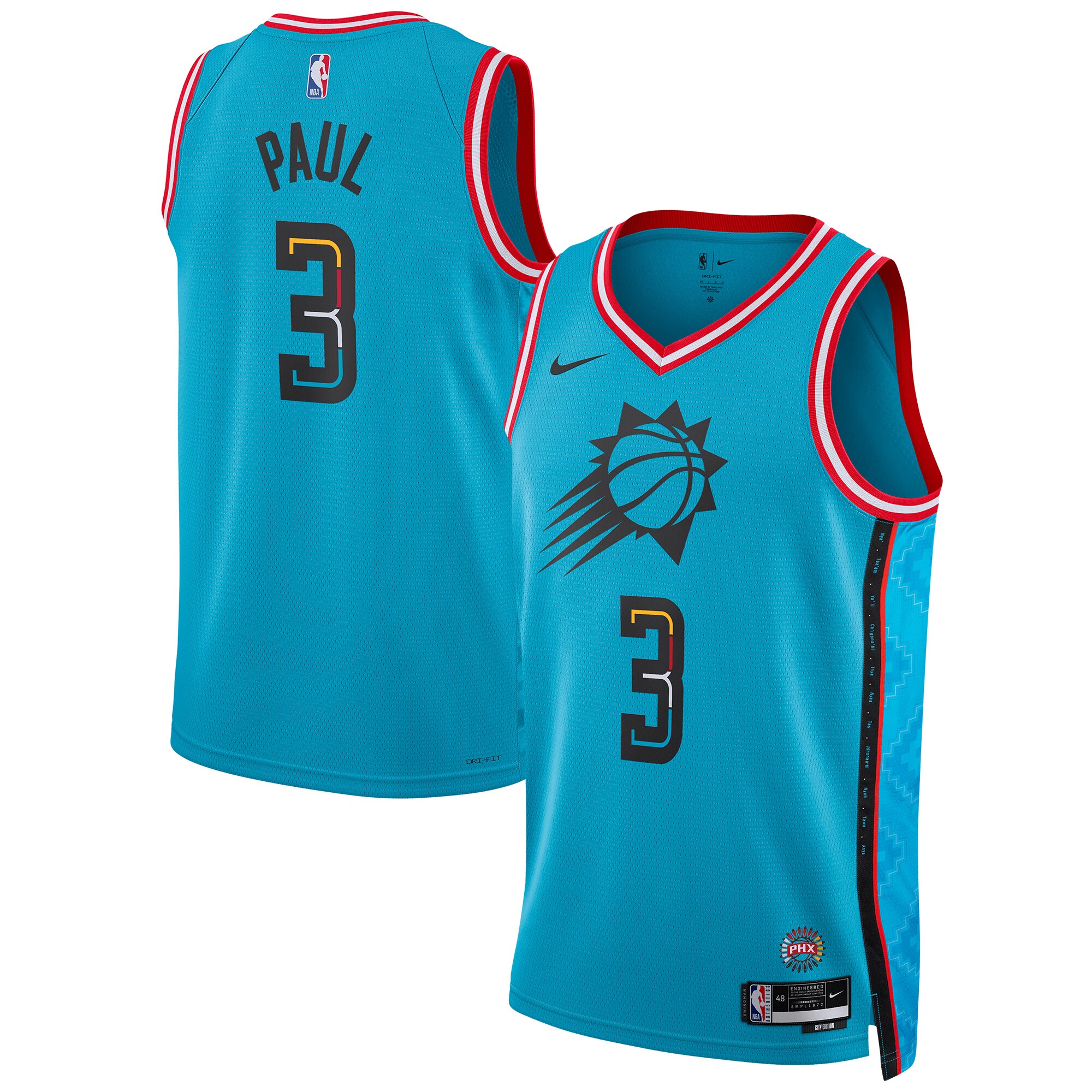 Chris Paul Phoenix Suns Unisex 2022\/23 Swingman Jersey - City Edition - Turquoise