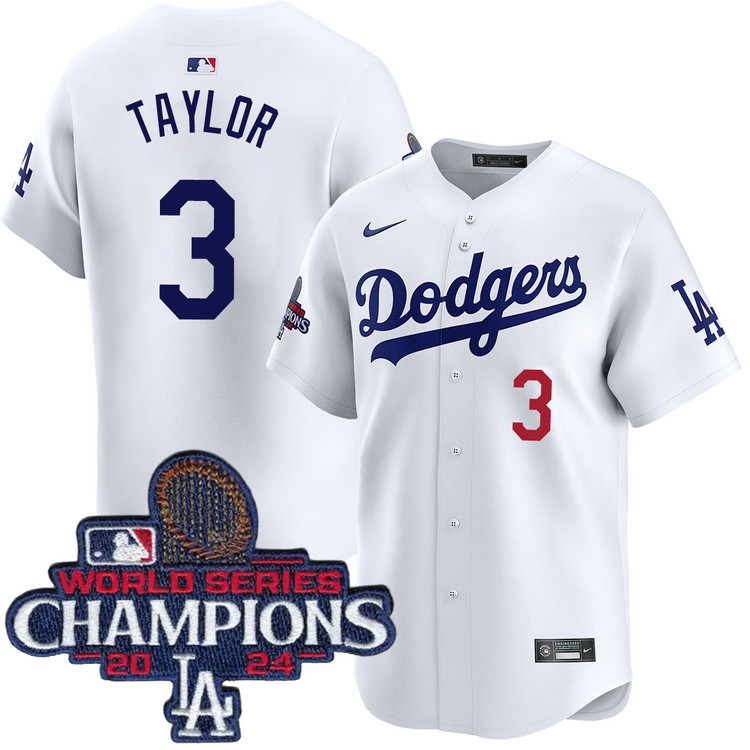 Chris Taylor Los Angeles Dodgers Home Limited World Series Champions Jersey