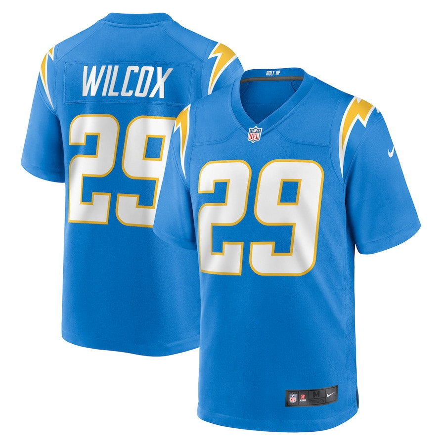 Chris Wilcox 29 Los Angeles Chargers Men Game Jersey - Powder Blue