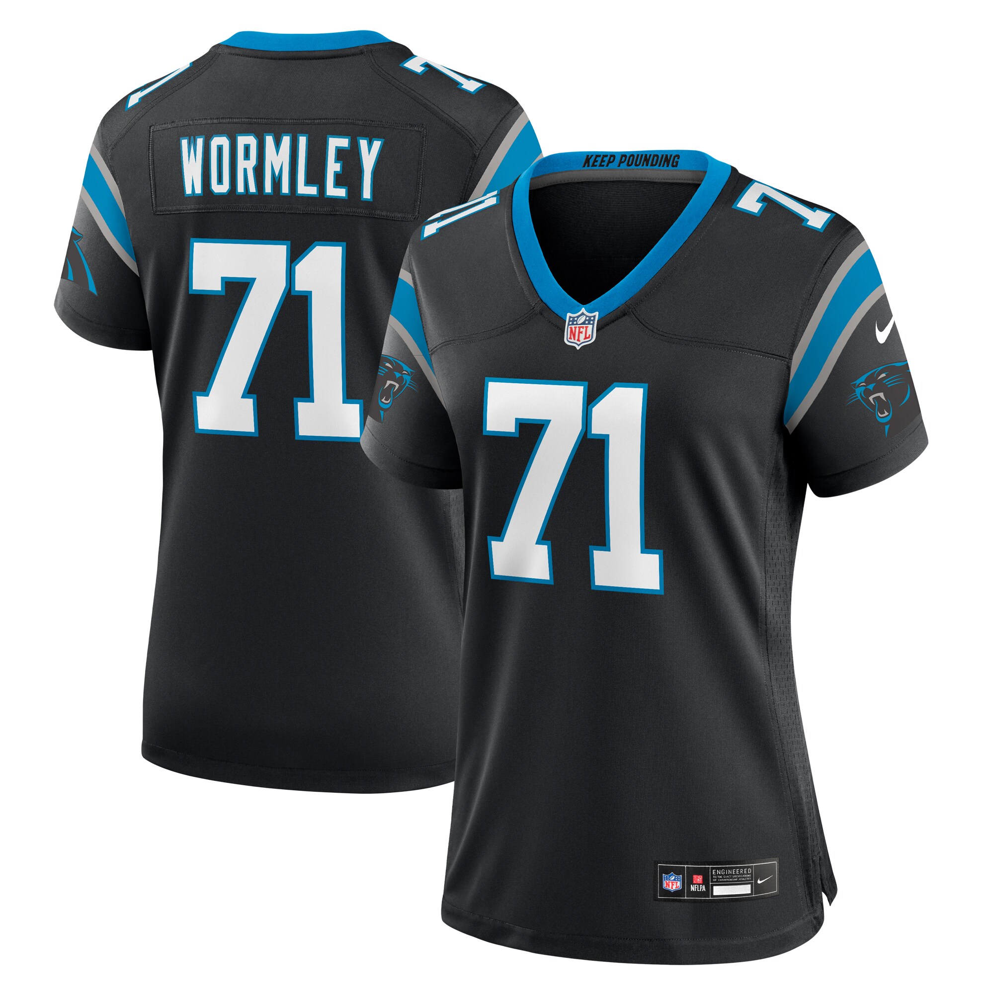 Chris Wormley Carolina Panthers Women's Game Jersey - Black