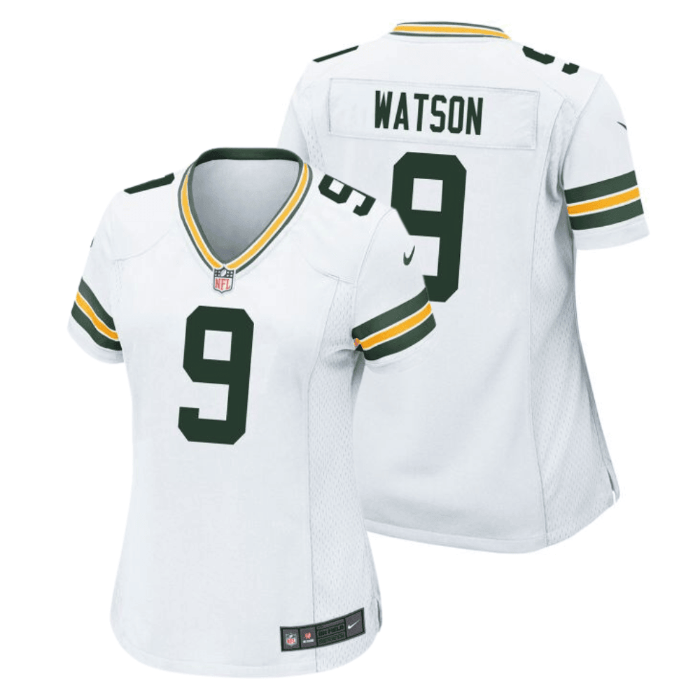 Christian Watson 9 Green Bay Packers Women Away Game Jersey - White