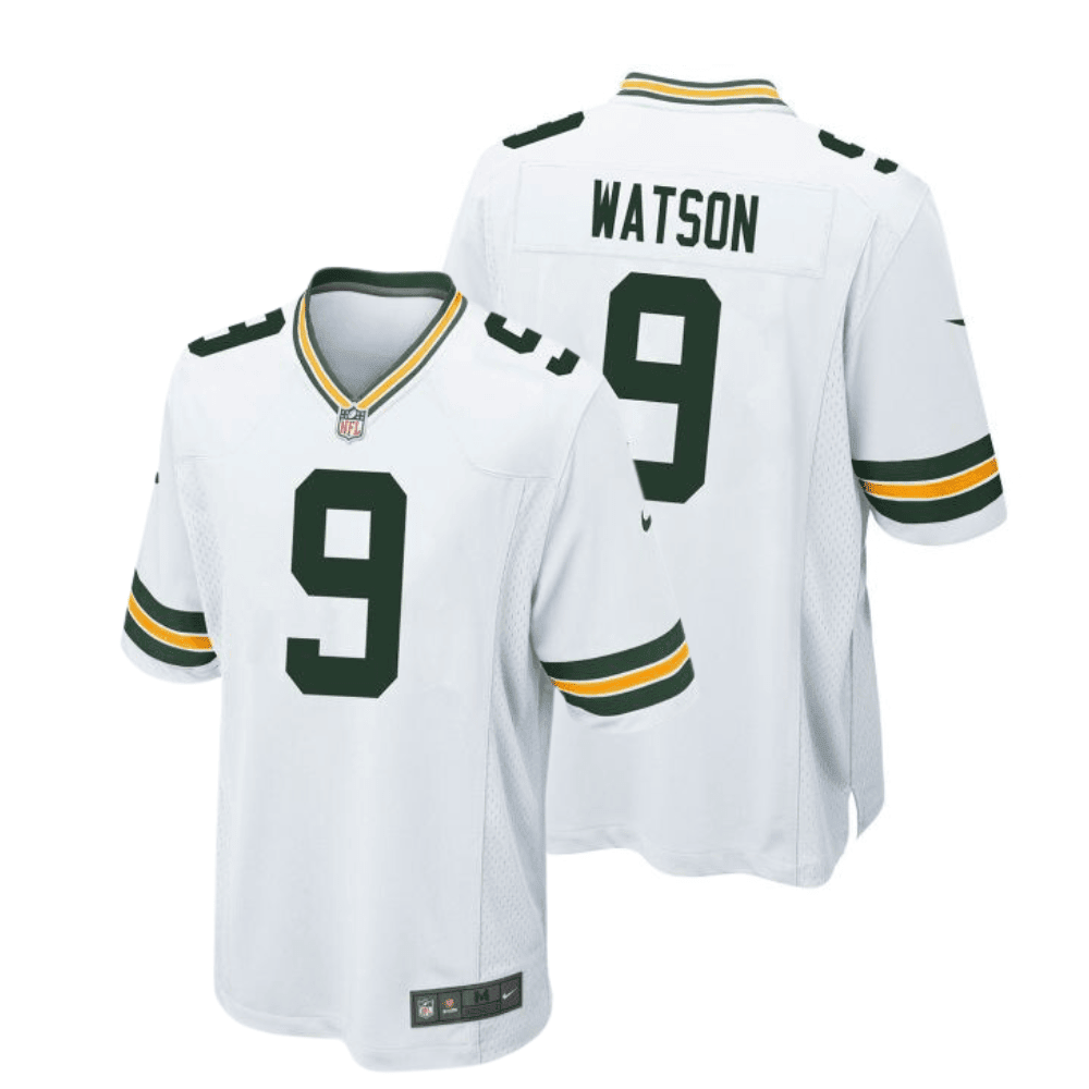 Christian Watson 9 Green Bay Packers YOUTH Away Game Jersey - White
