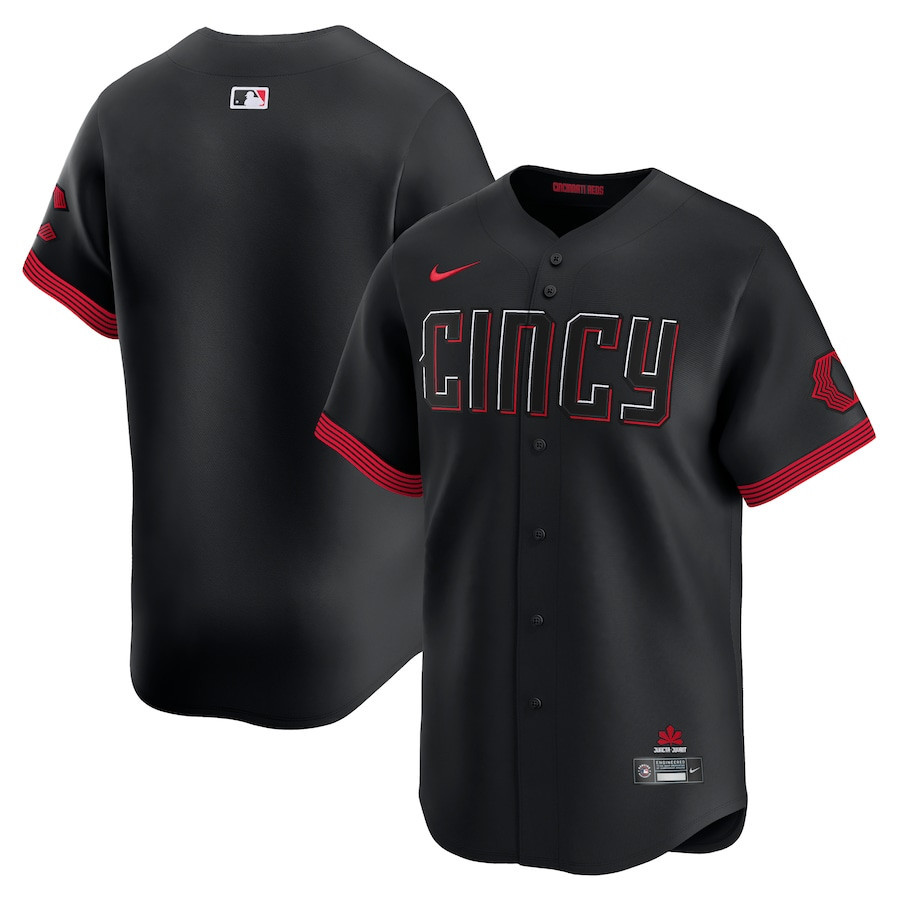 Cincinnati Reds City Connect Men Jersey - Black