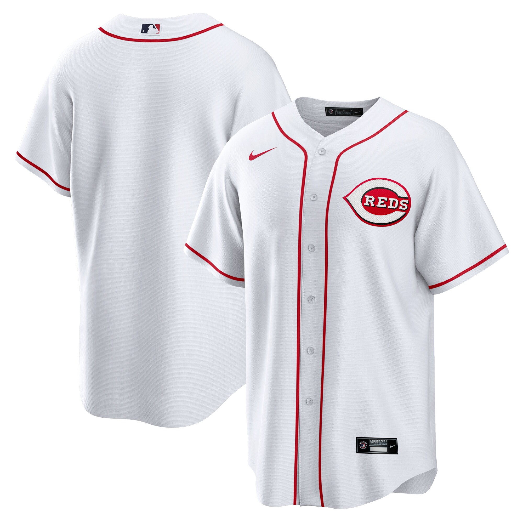 Cincinnati Reds Home Blank Replica Jersey - White