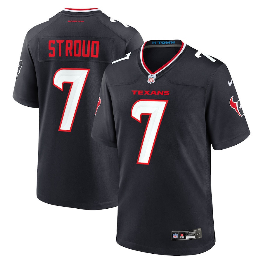 C.J. Stroud 7 Houston Texans Game Jersey - Men, Navy