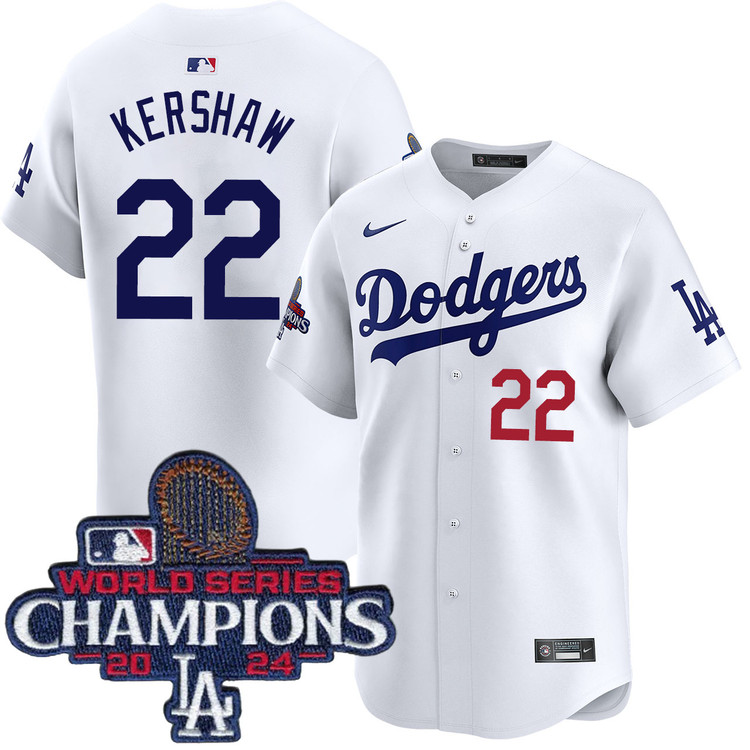 Clayton Kershaw Los Angeles Dodgers Youth Home Limited World Series Champions Jersey