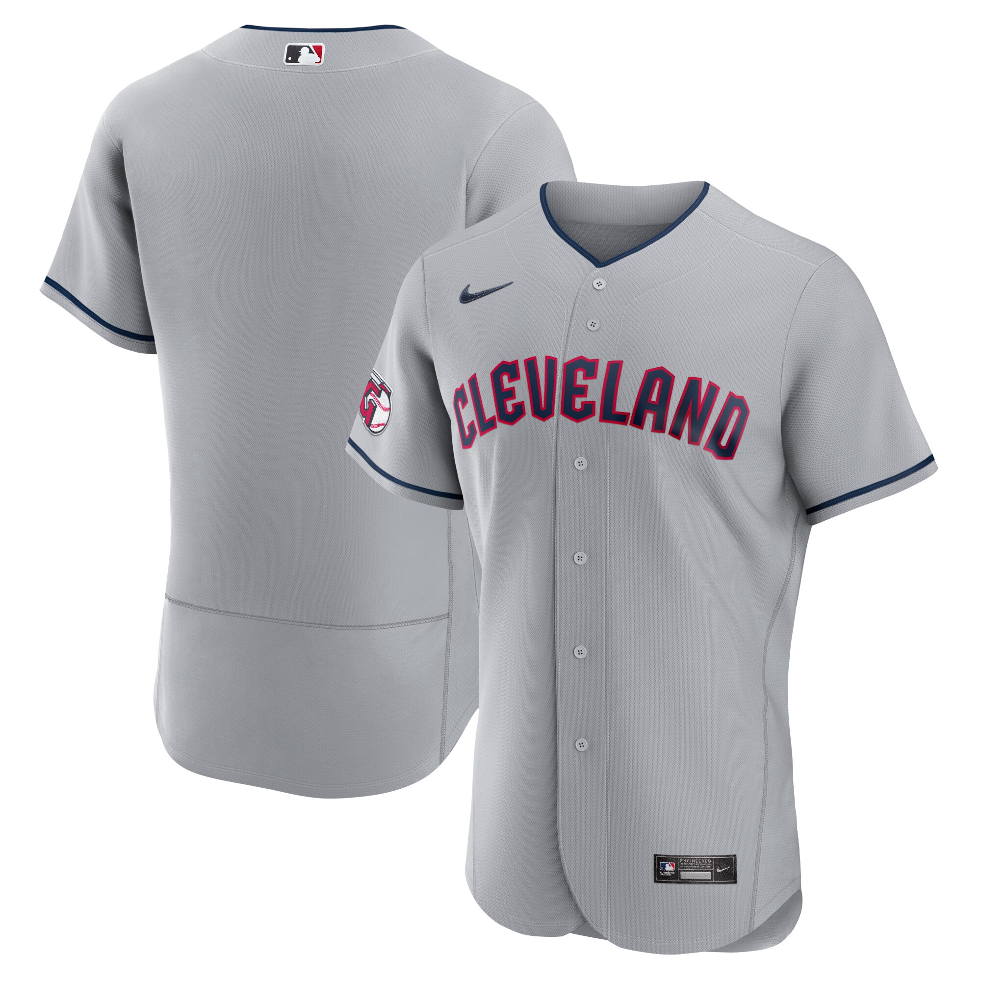Cleveland Guardians Road Authentic Team Jersey - Gray