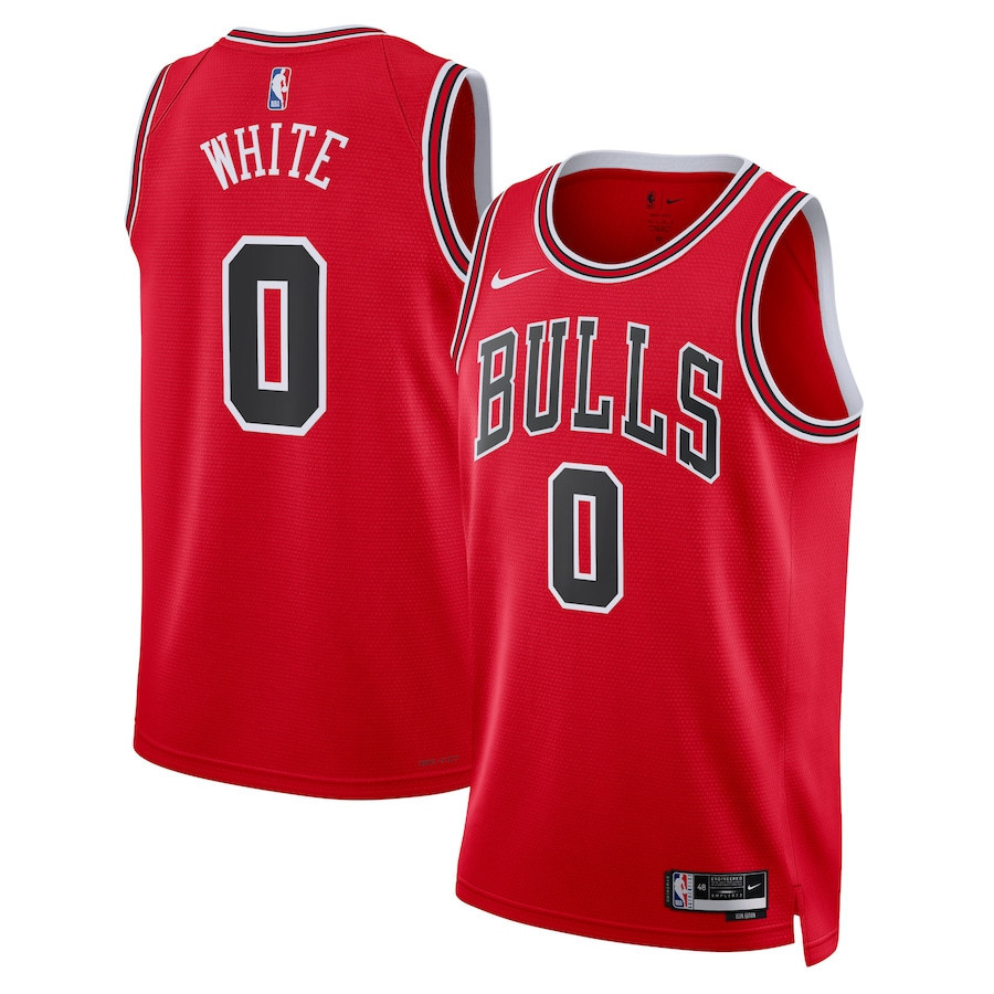 Coby White 0 Chicago Bulls Unisex Swingman Jersey - Icon Edition - Red