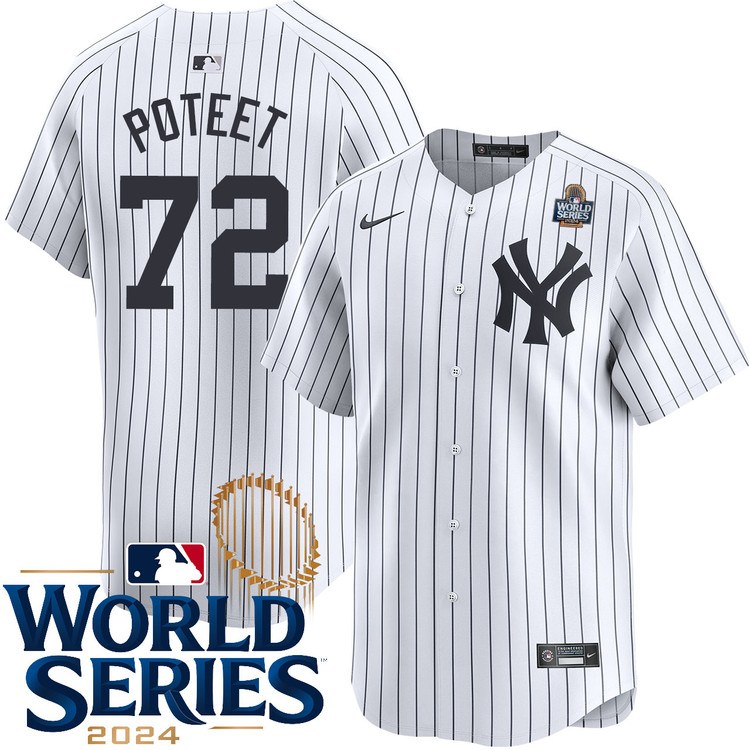 Cody Poteet New York Yankees Home Limited World Series Jersey