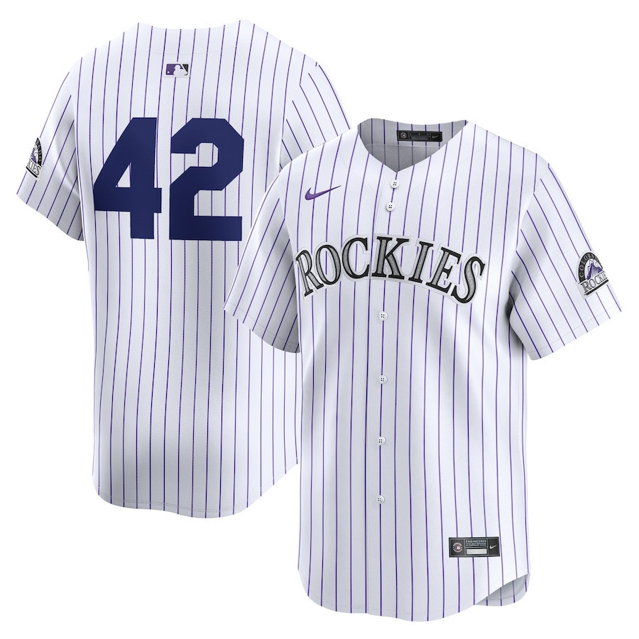 Colorado Rockies 2024 Jackie Robinson Day Home Men Limited Jersey - White