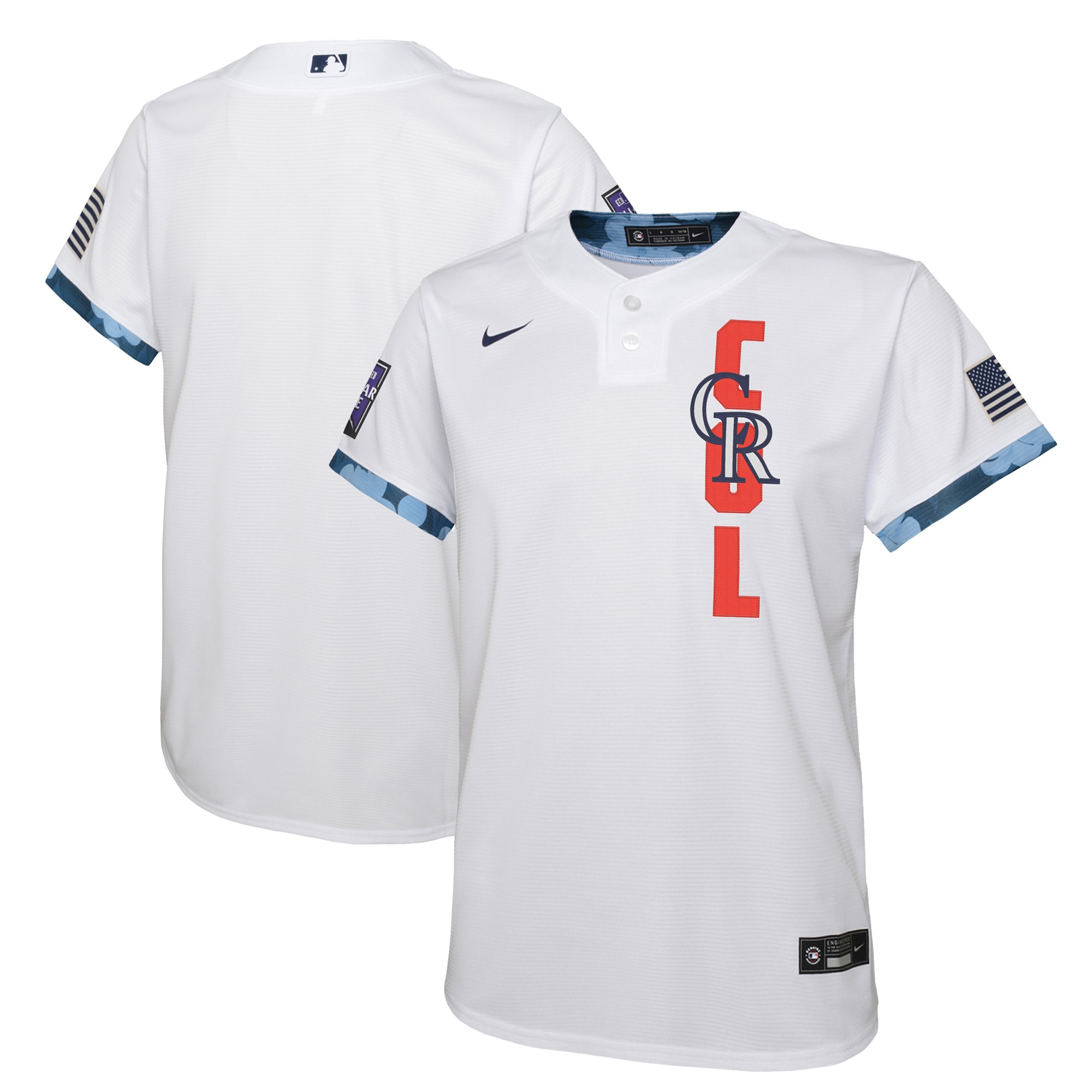 Colorado Rockies Youth 2021 MLB All-Star Game Jersey - White