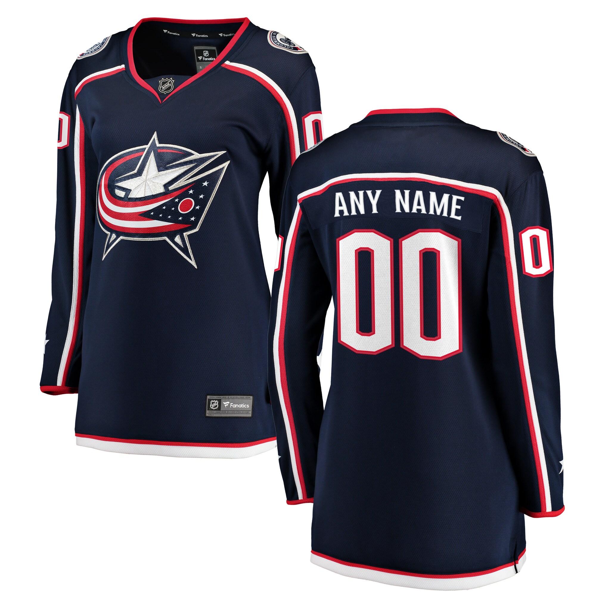 Columbus Blue Jackets Fanatics Women's Home Breakaway Custom Jersey - Navy