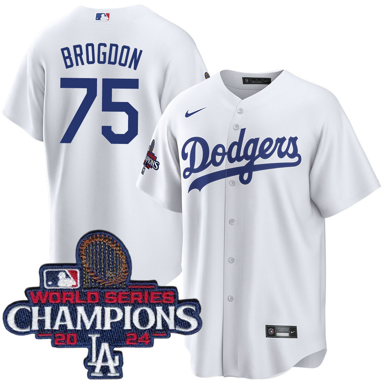 Connor Brogdon Los Angeles Dodgers Youth Home World Series Champions Jersey