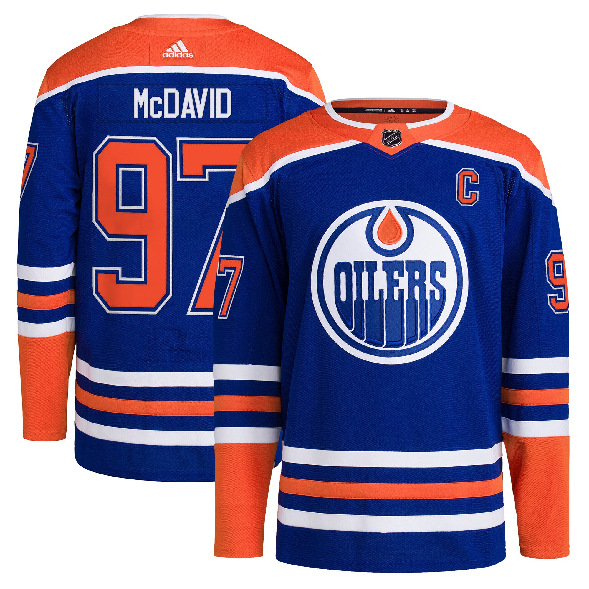 Connor McDavid Edmonton Oilers adidas Home Primegreen Authentic Player Jersey - Royal