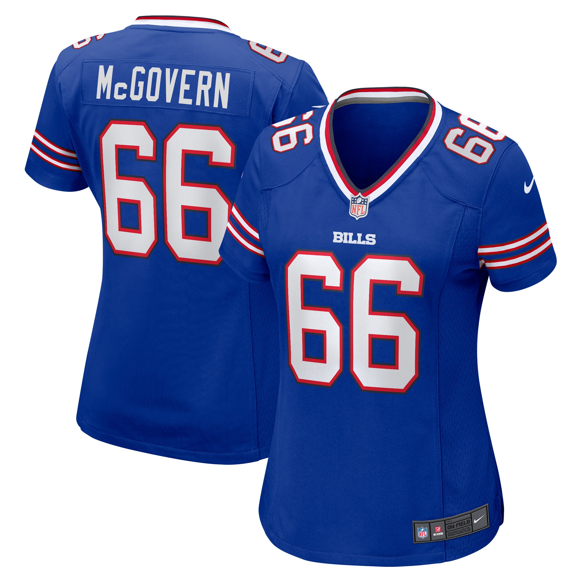 Connor McGovern Buffalo Bills Women's Game Player Jersey - Royal
