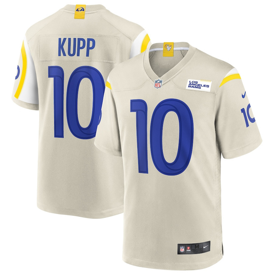 Cooper Kupp 10 Los Angeles Rams Men Game Jersey - Bone