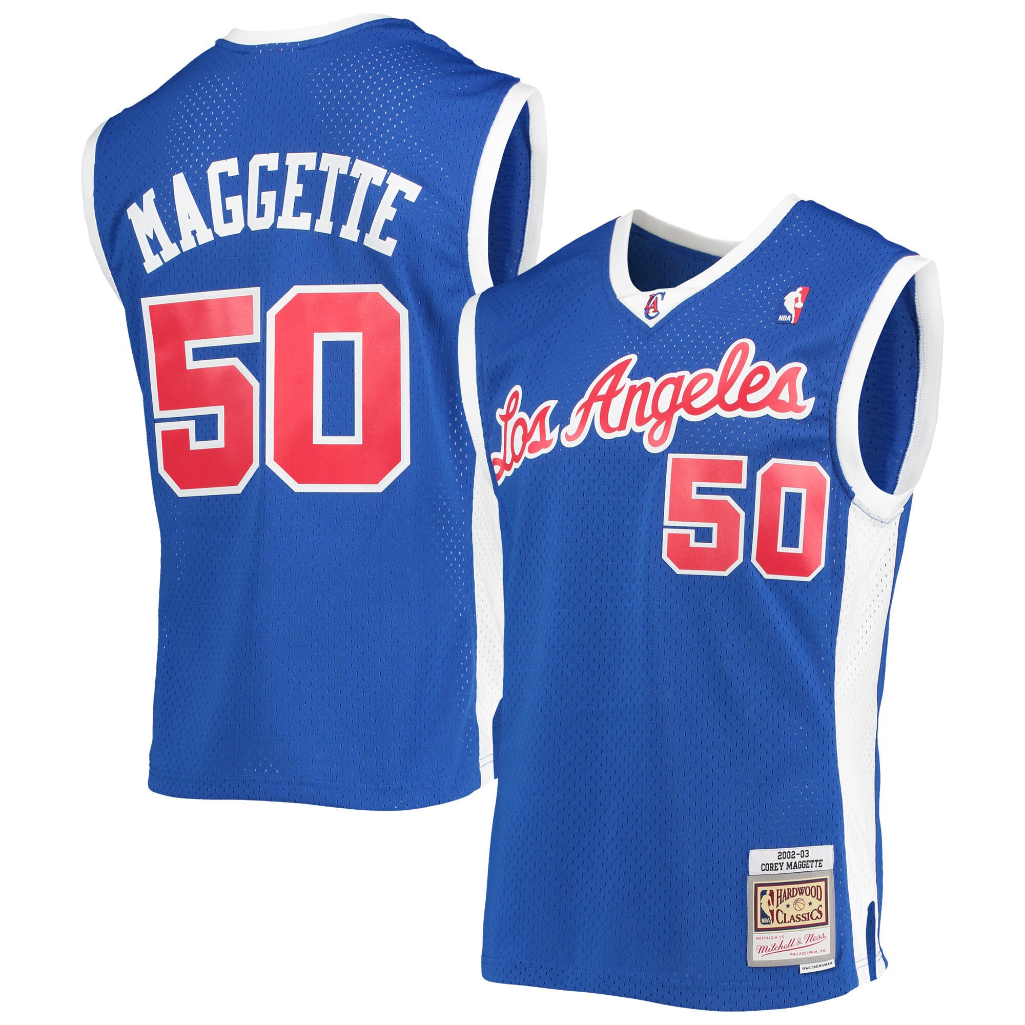 Corey Maggette LA Clippers Mitchell & Ness 2001\/02 Hardwood Classics Swingman Jersey - Royal
