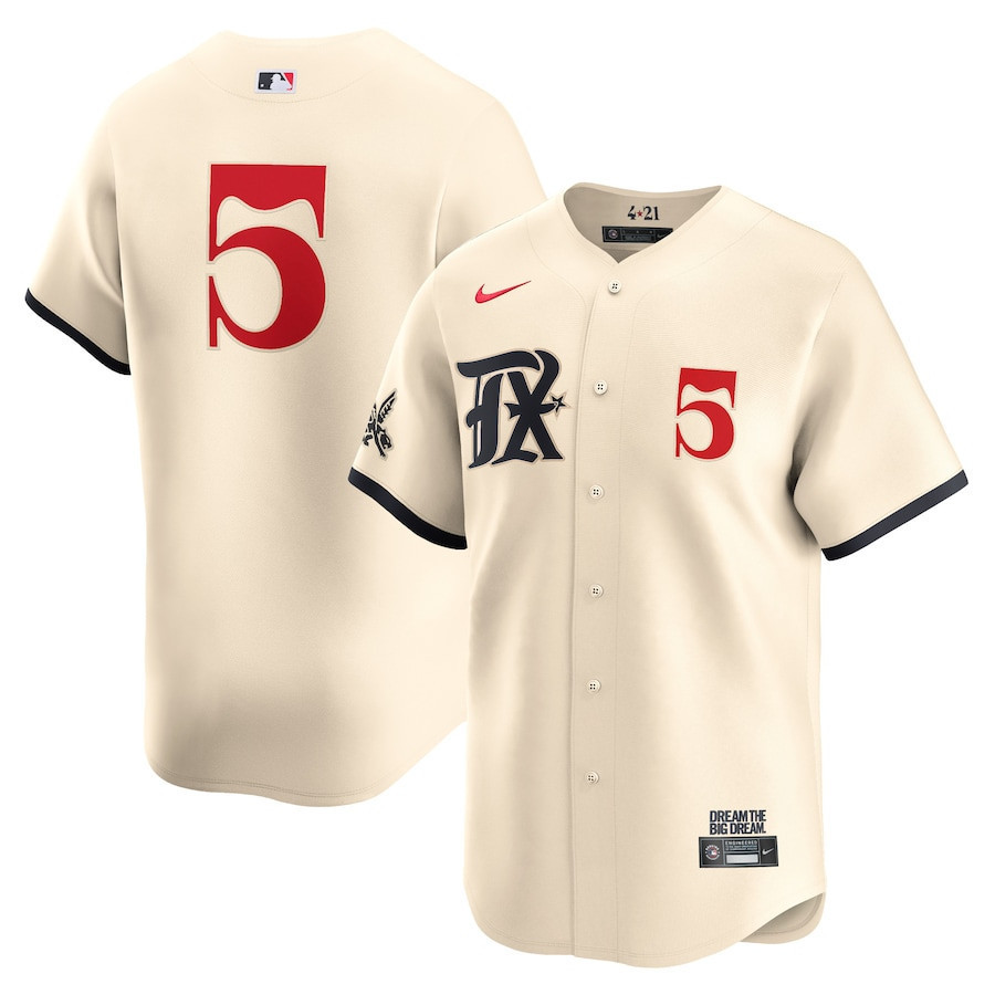 Corey Seager 5 Texas Rangers City Connect Limited Men Jersey - Natural