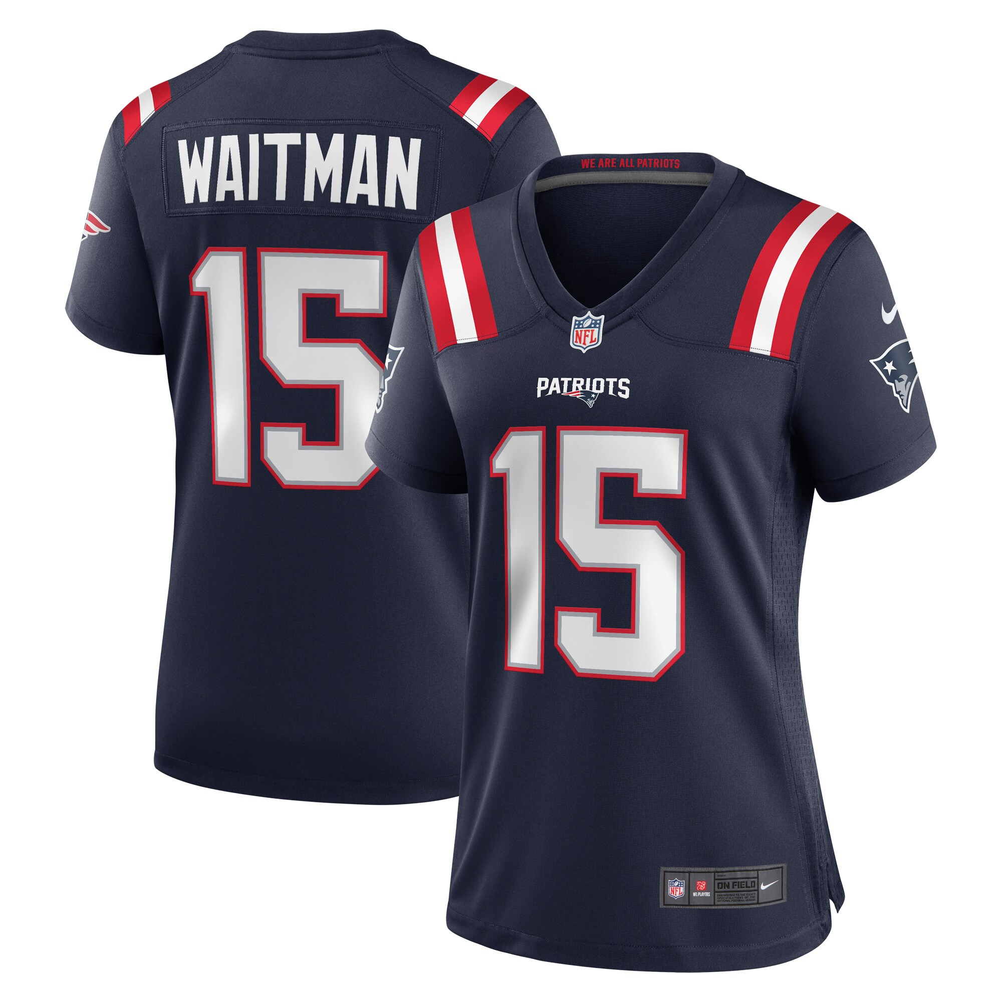 Corliss Waitman New England Patriots Women's Game Jersey - Navy