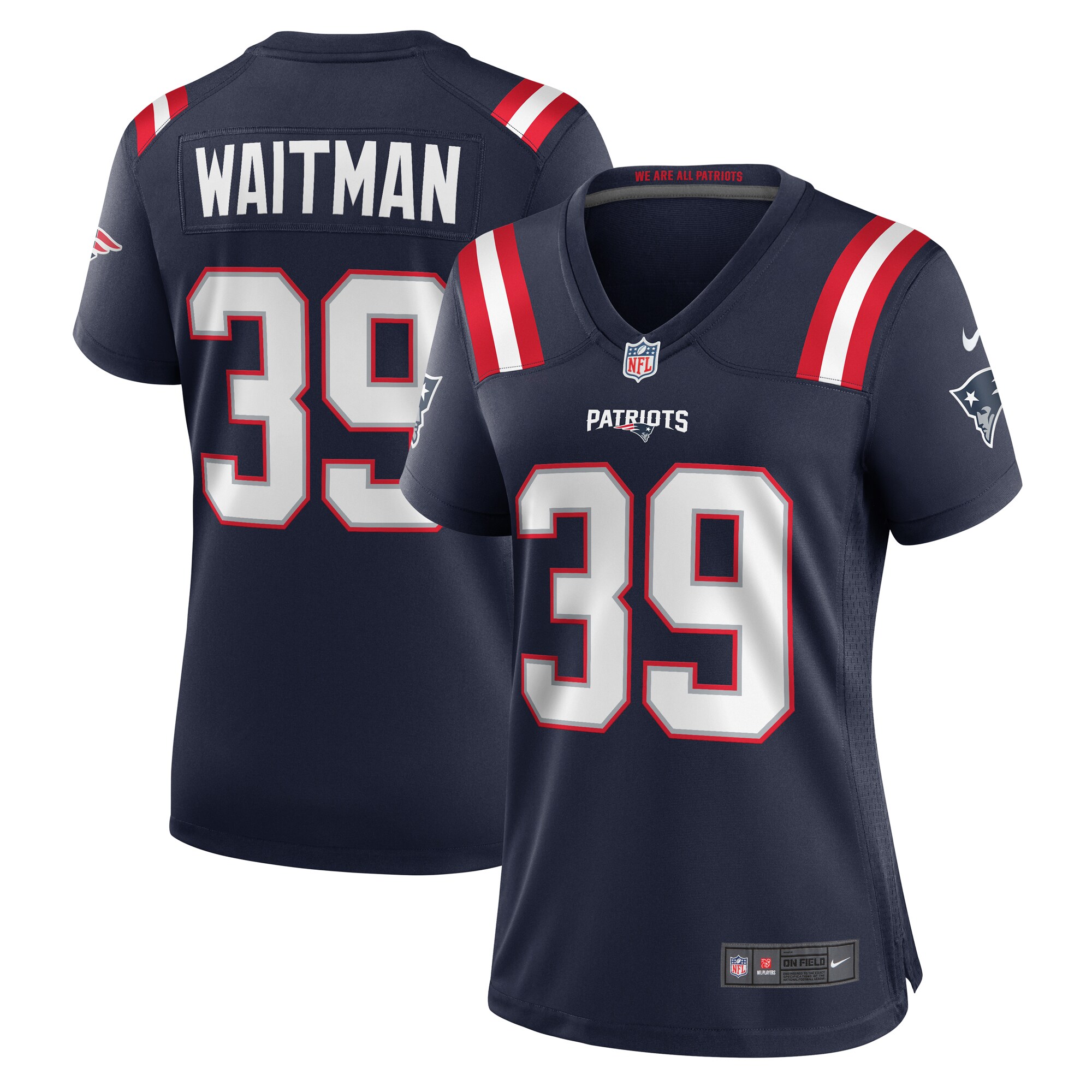 Corliss Waitman New England Patriots Women's Team Game Jersey - Navy