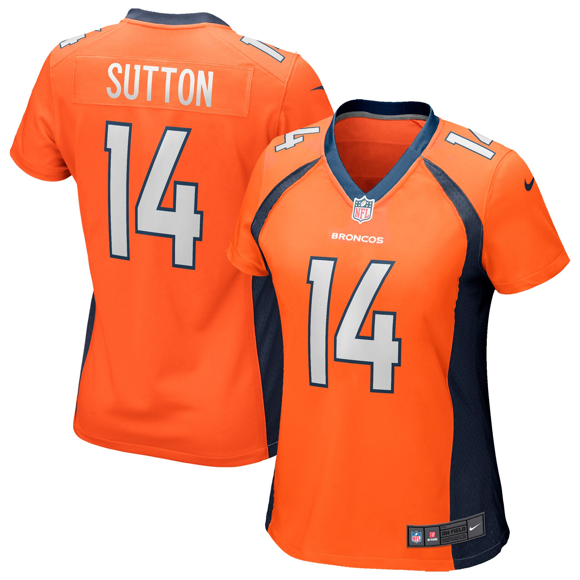 Courtland Sutton Denver Broncos Women's Game Jersey - Orange