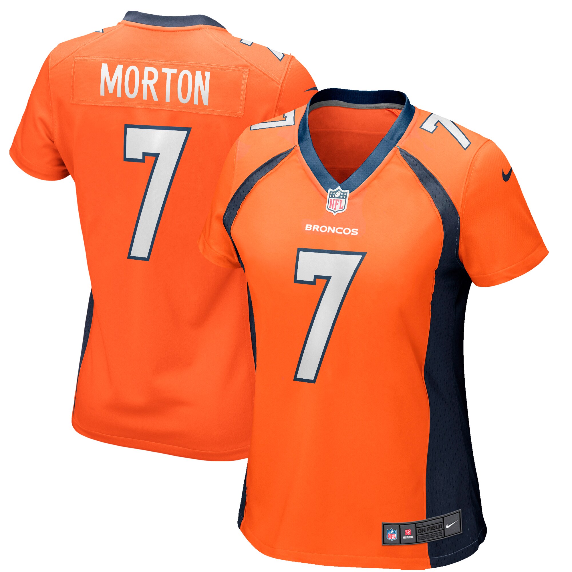 Craig Morton Denver Broncos Women's Game Retired Player Jersey - Orange